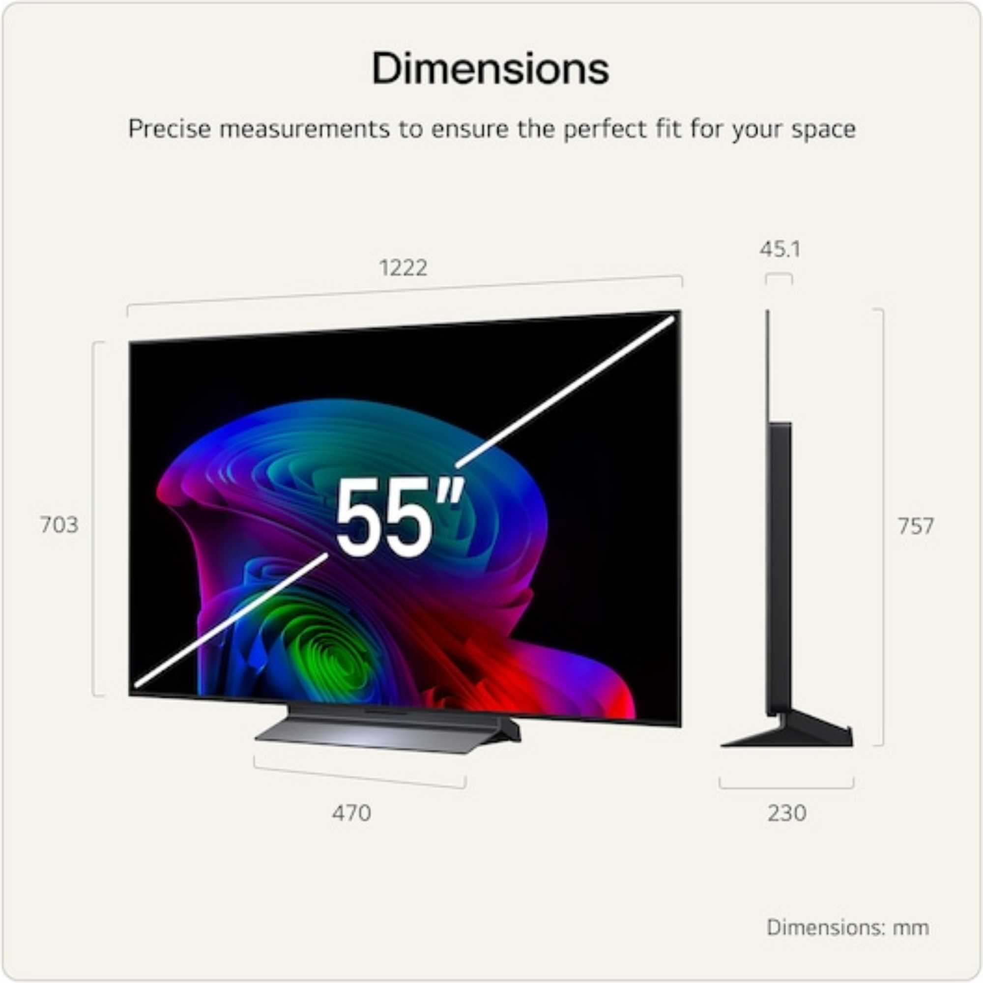 C66LB 55" 4K Ultra HD OLED HDR evo AI Smart TV - 55C66LB