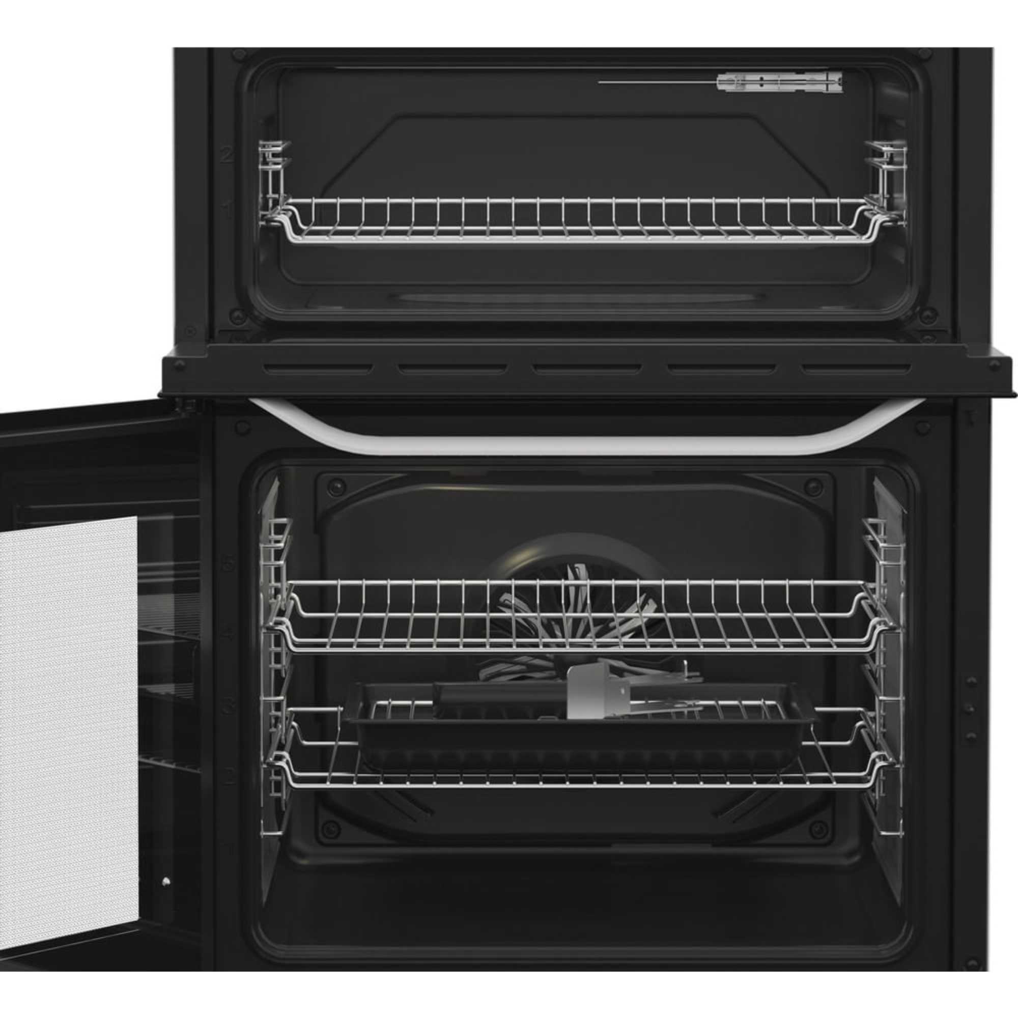HTE6VDCW 60cm Electric Twin Cooker with Multiflow - White
