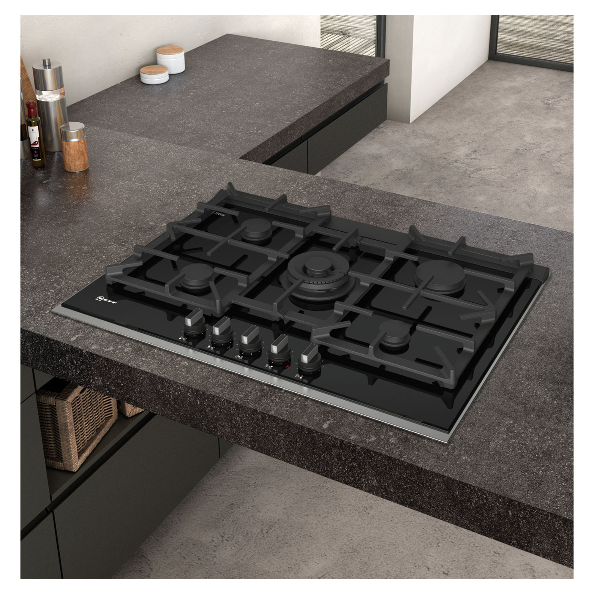 T27TA69N0 750mm Built-In 5 Burner Gas Hob