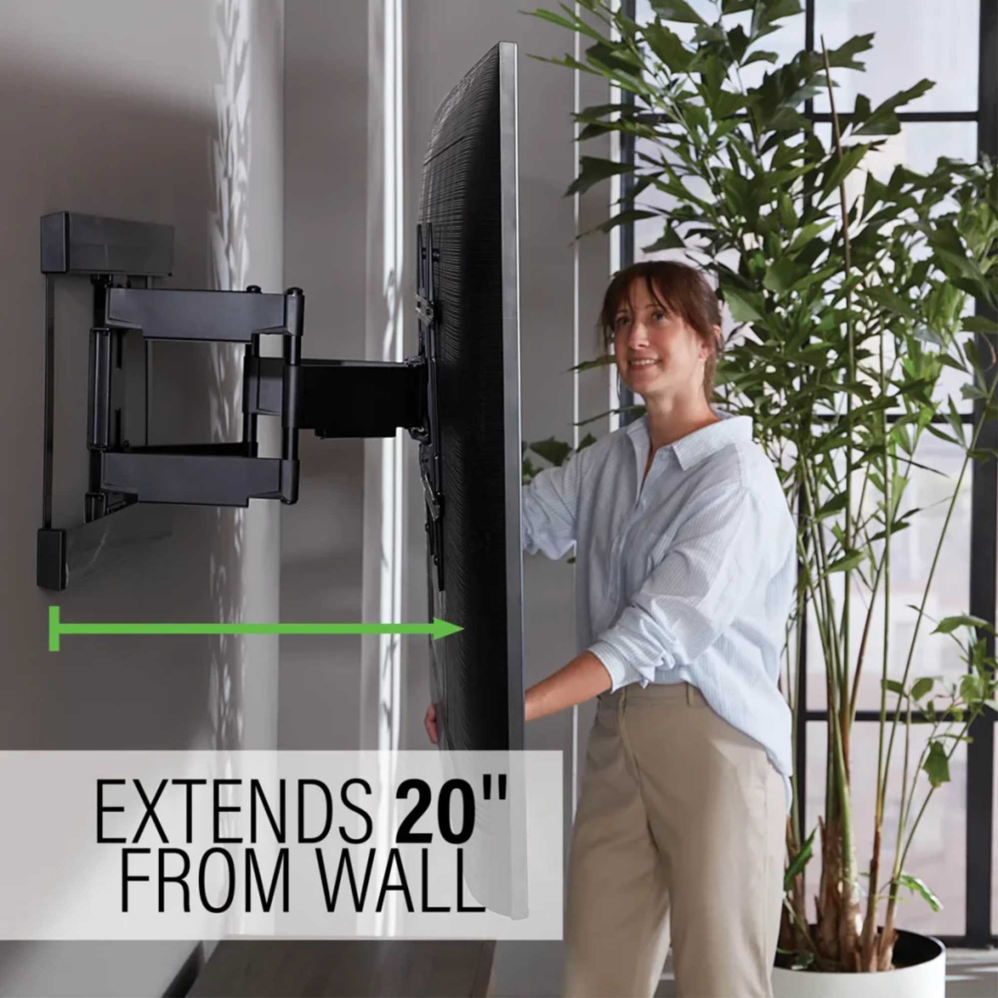 VLFS820-B2 Superslim Full-Motion TV Mount for 40"-90" TVs up to 57kg