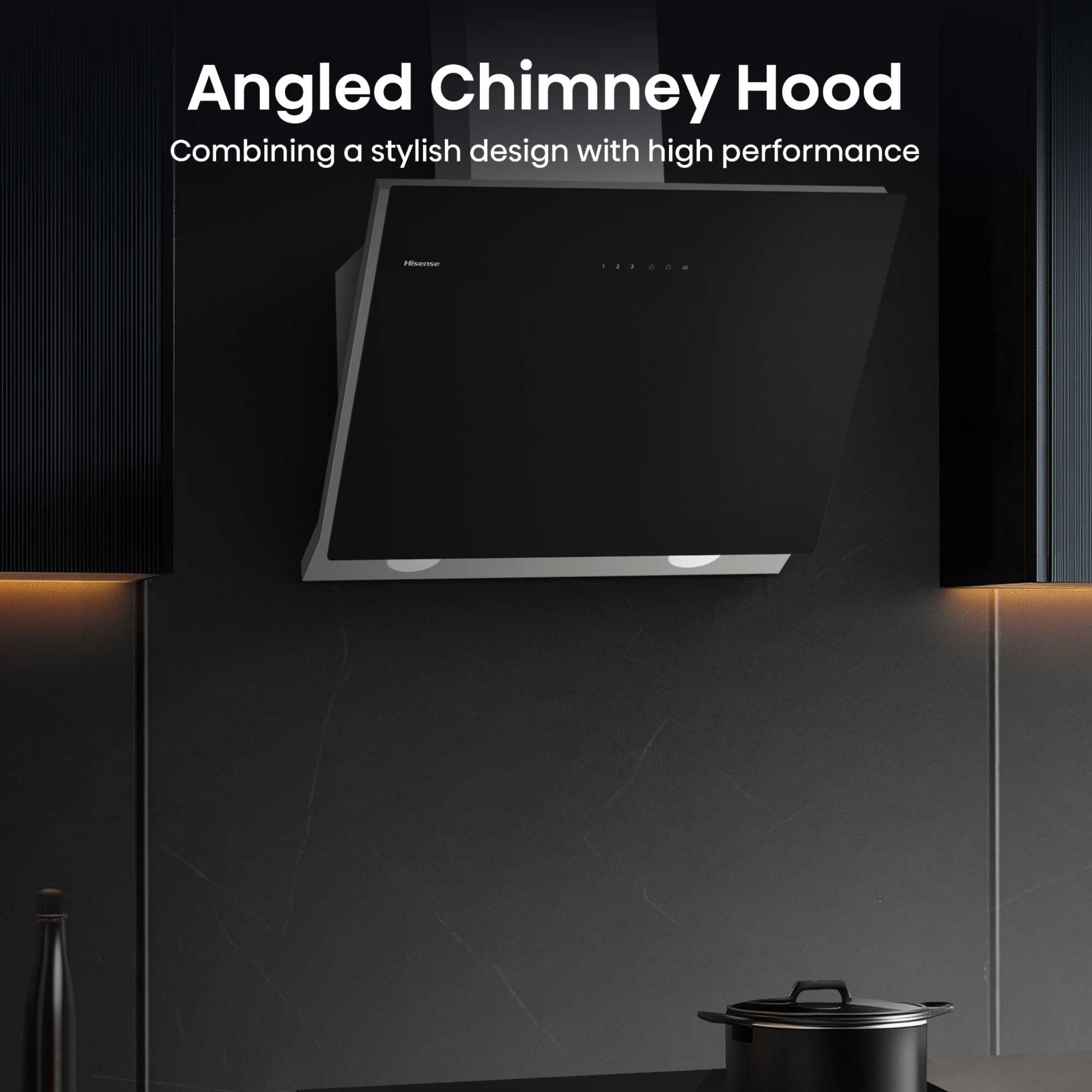 CH6IN14BXBUK 60cm Wall-Mounted Cooker Hood - Black