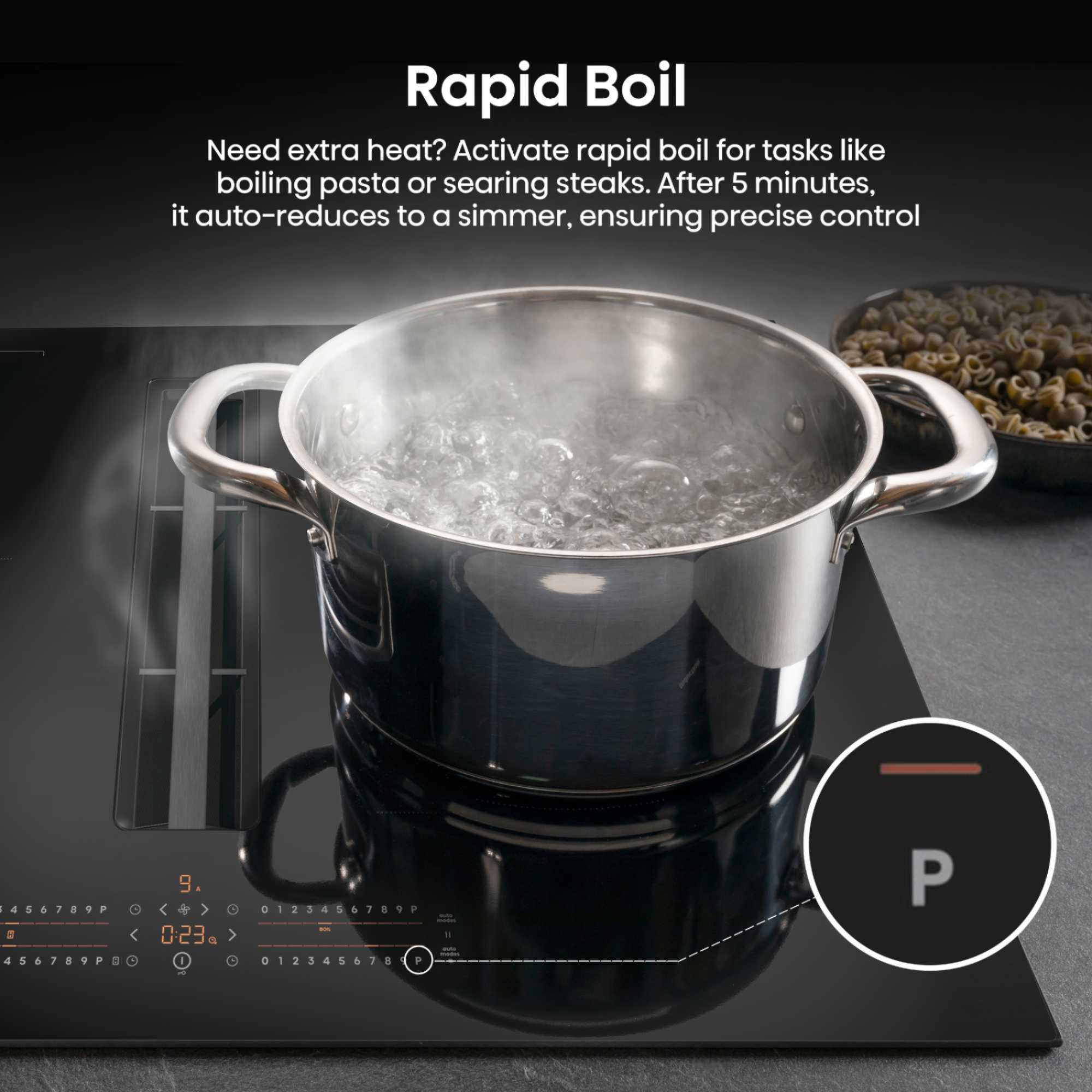 HEH8432BSCWF 83cm 4 Vented Induction Hob