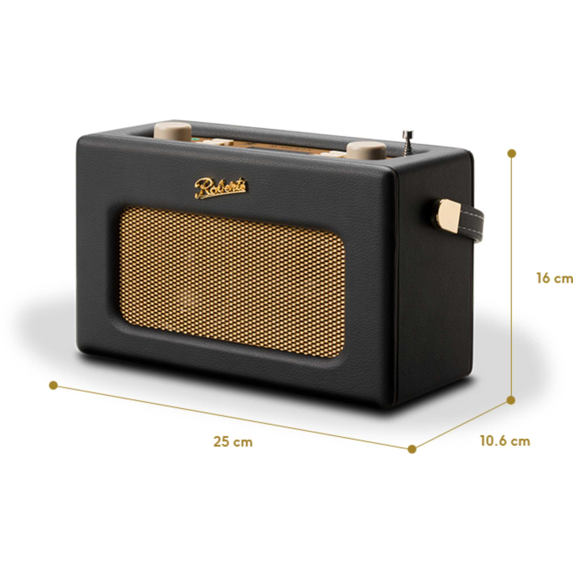 RD70BLK 1950s Style Clock Radio - Black
