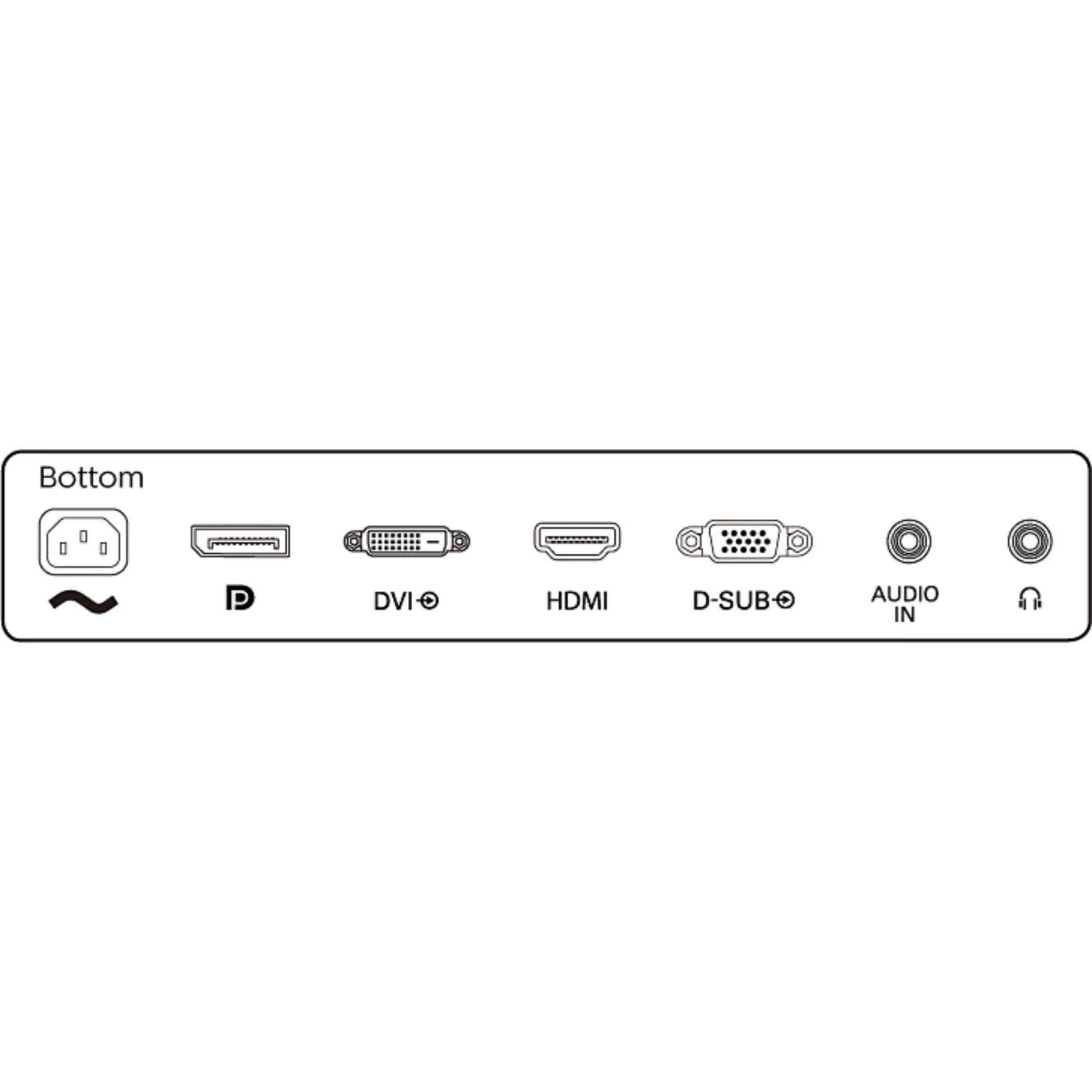 242S1AE-00 24" S Line LCD 1080p Monitor - Black