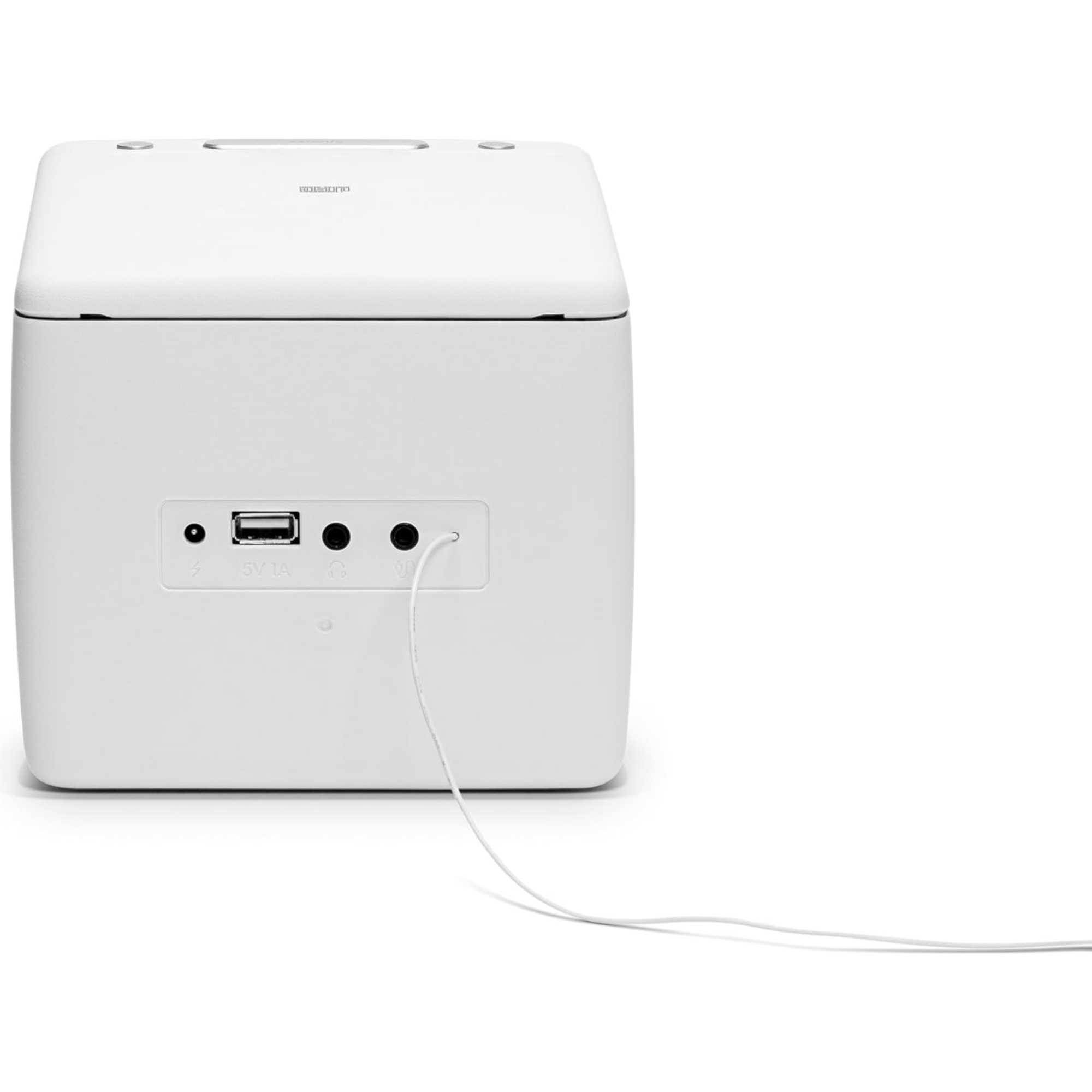 SOUND49 FM/DAB/DAB+ Digital Clock Radio with Bluetooth & CD Player - White