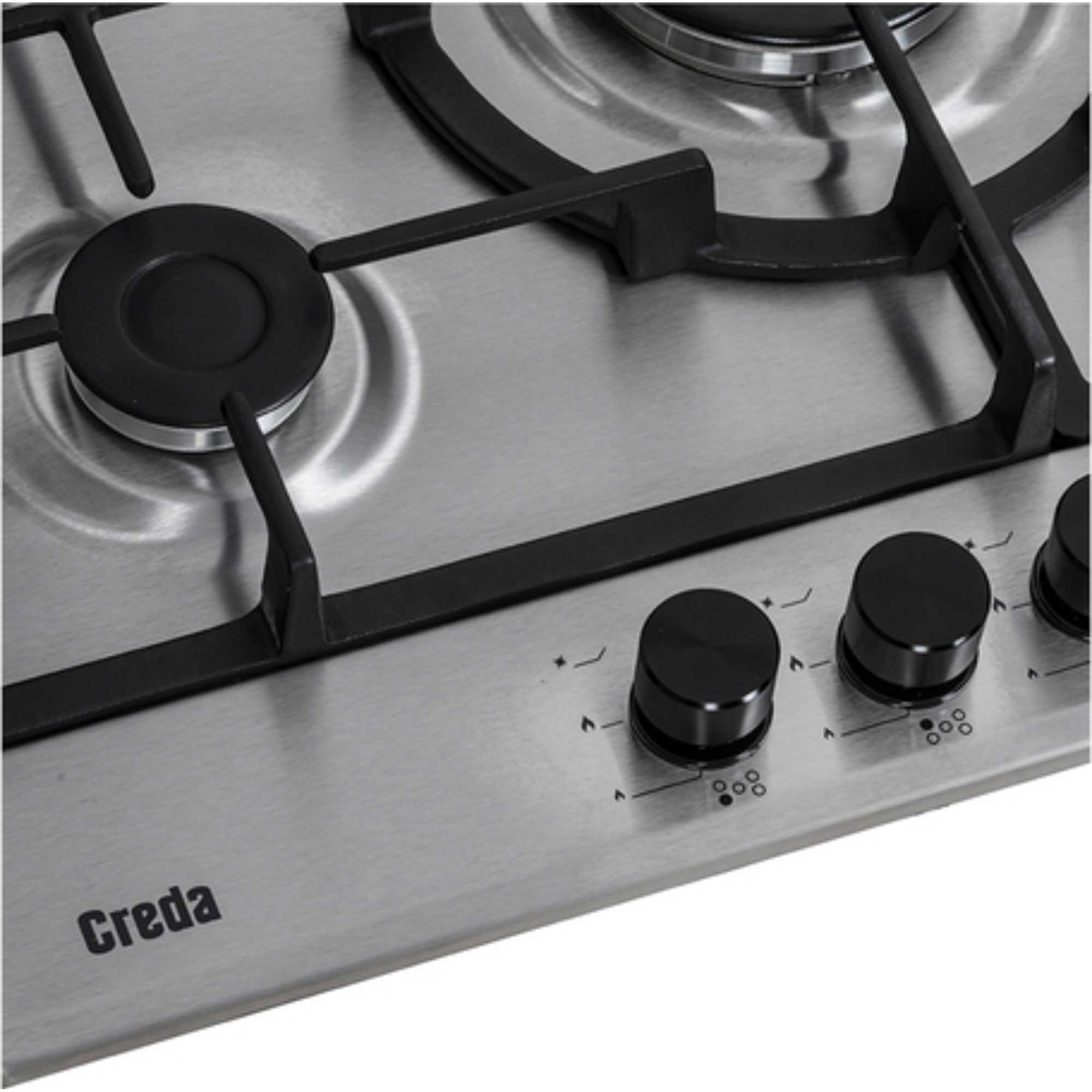 C70GFCWX 70cm 5 Burner Gas Hob - Stainless Steel