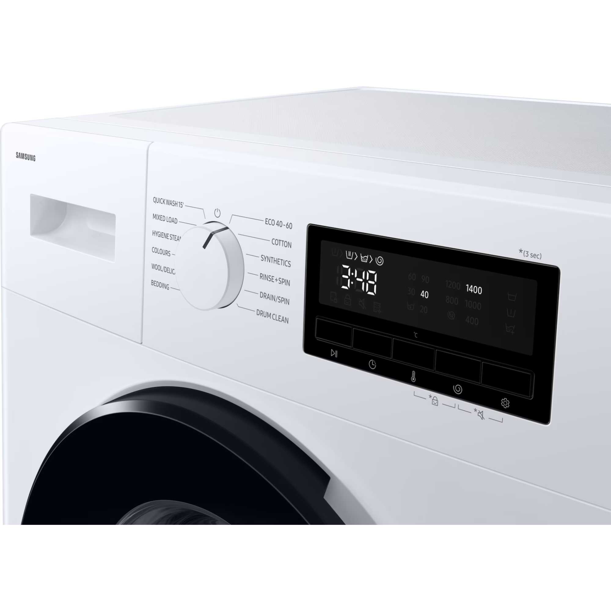 WW90FG3M05AWEU 9kg Hygiene Steam Washing Machine - White