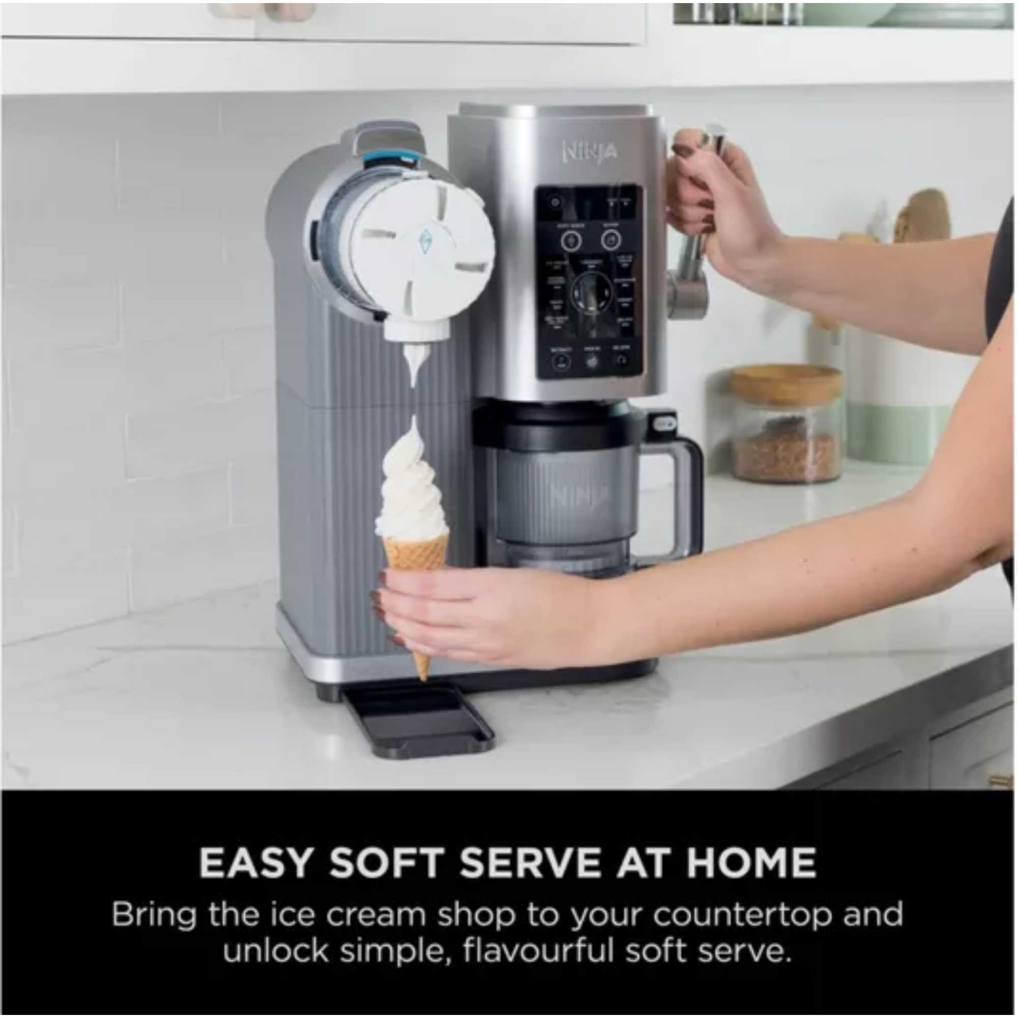 CREAMi Scoop & Swirl 13-in-1 Soft Serve & Ice Cream Maker - NC701UK