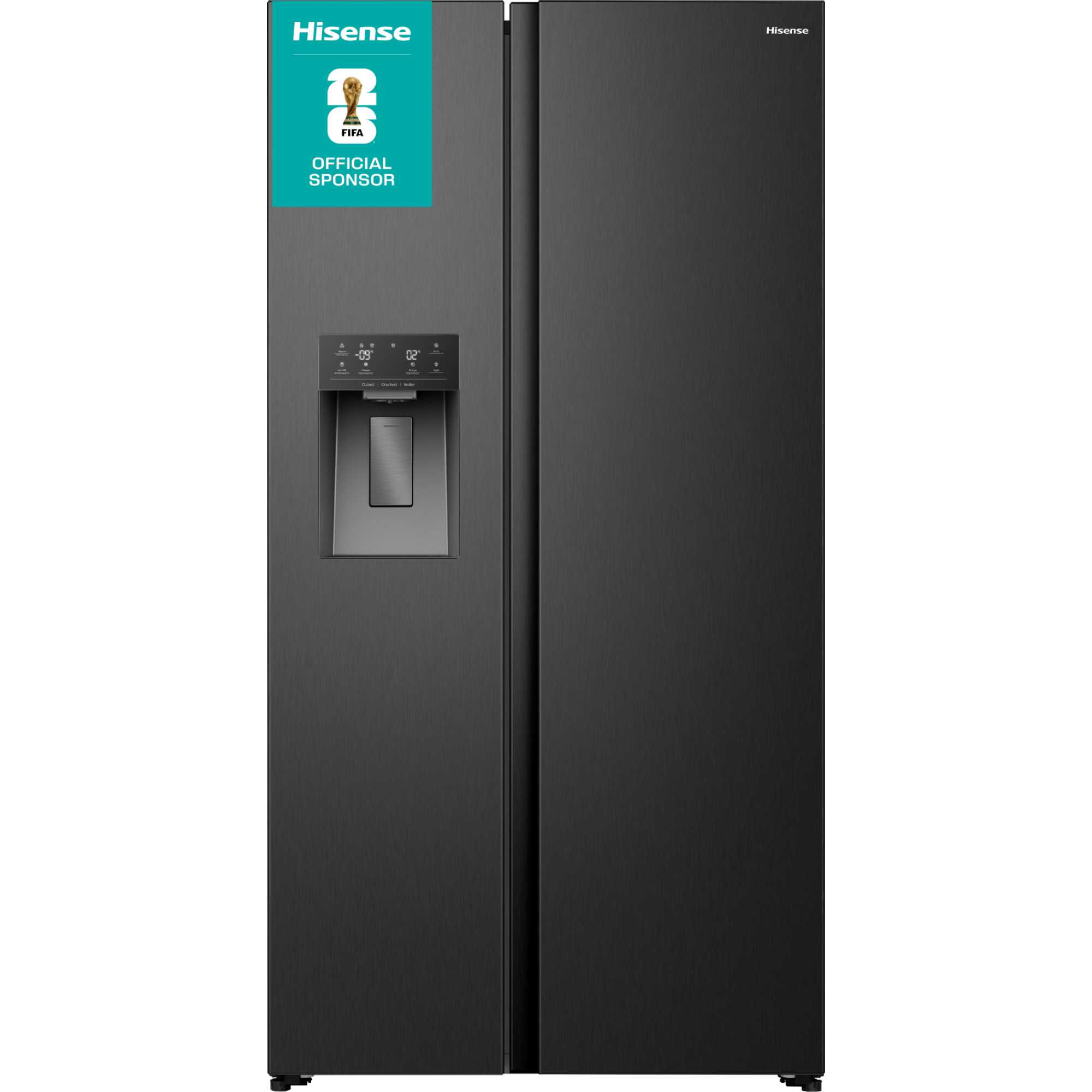 PureFlat American Style Fridge Freezer 60/40 Total No Frost - Black - RS5P528STBE