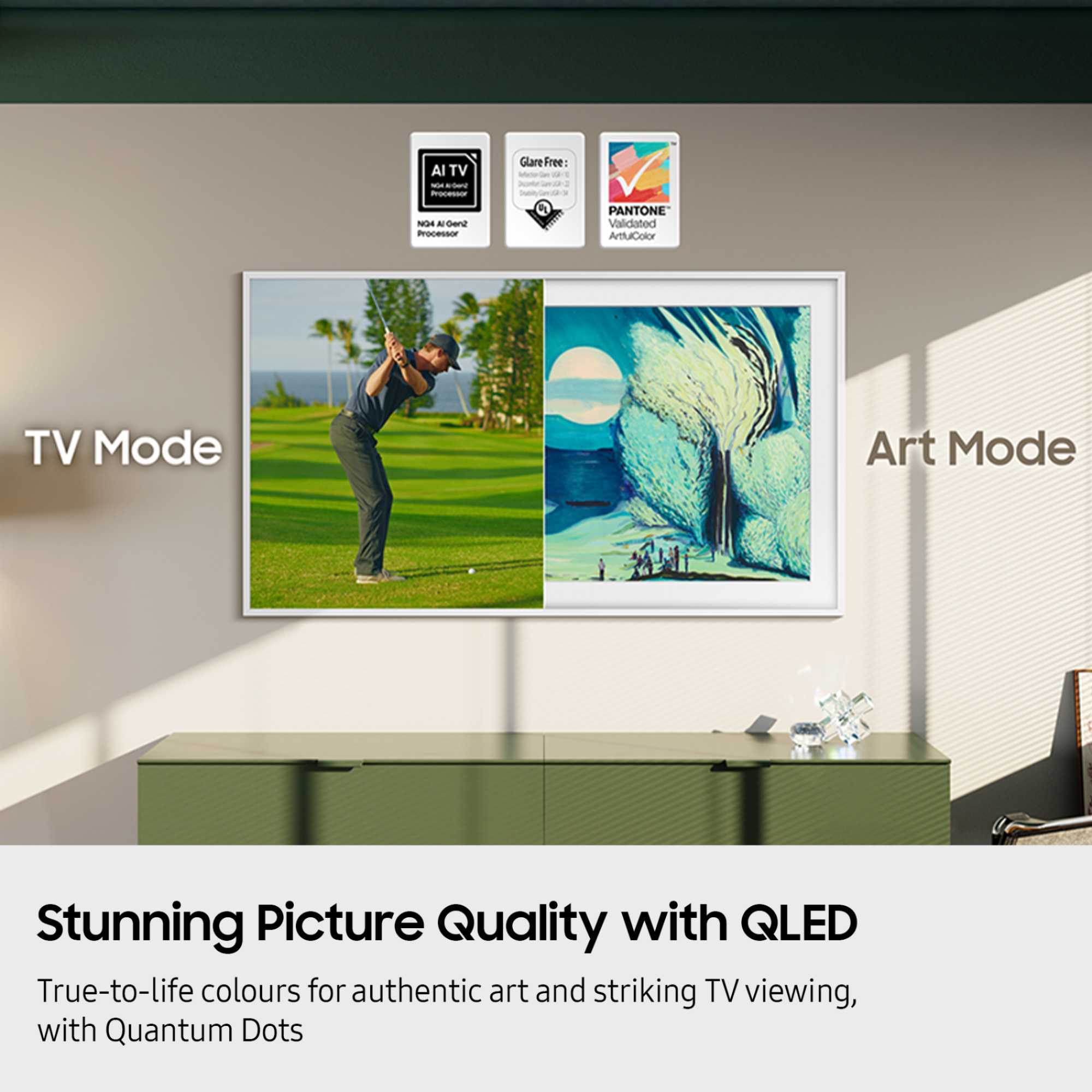 The Frame LS03F 50" 4K Ultra HD QLED HDR Smart TV - QE50LS03FA