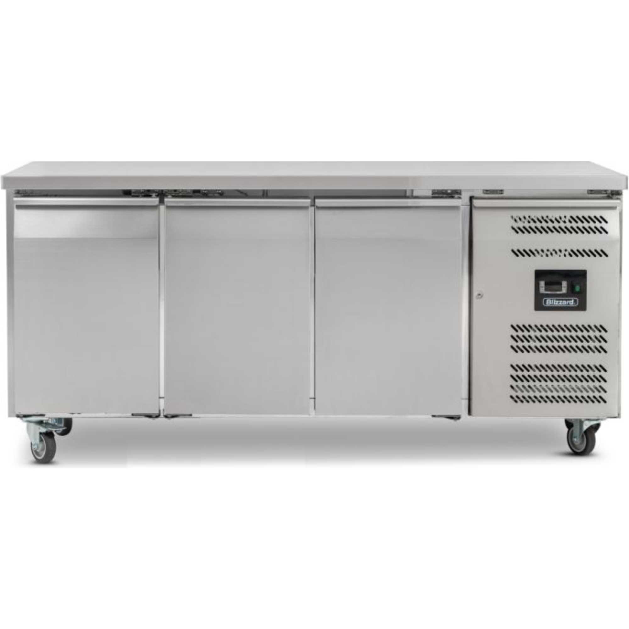 LBC3 Triple Hinged Door Counter 311L Freezer With Upstand