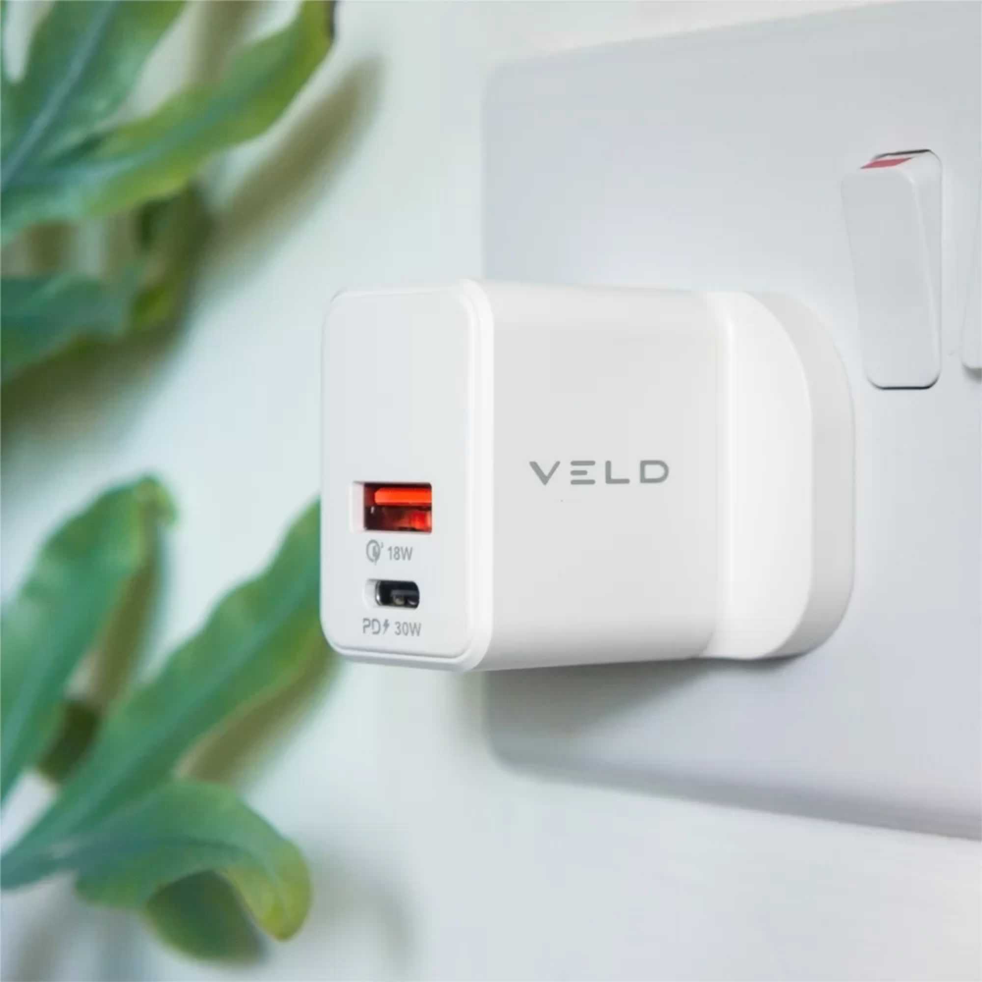 VH30DW 30W Super-Fast 2 Port GaN Wall Charger