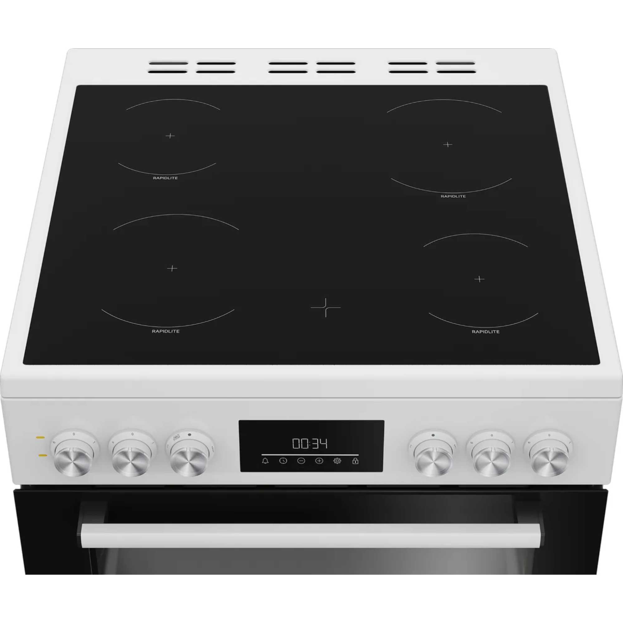 FDC6731W 60cm Electric Cooker With Ceramic Hob - White