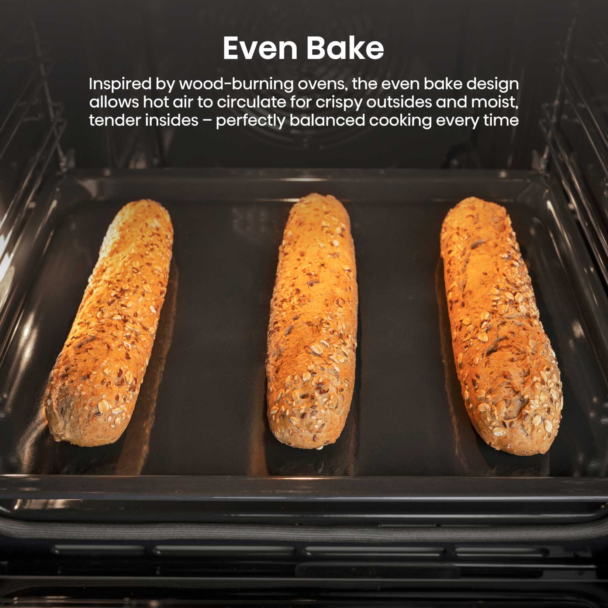 BI622AXPGUK 77L Built-in Electric Steam Oven - Black