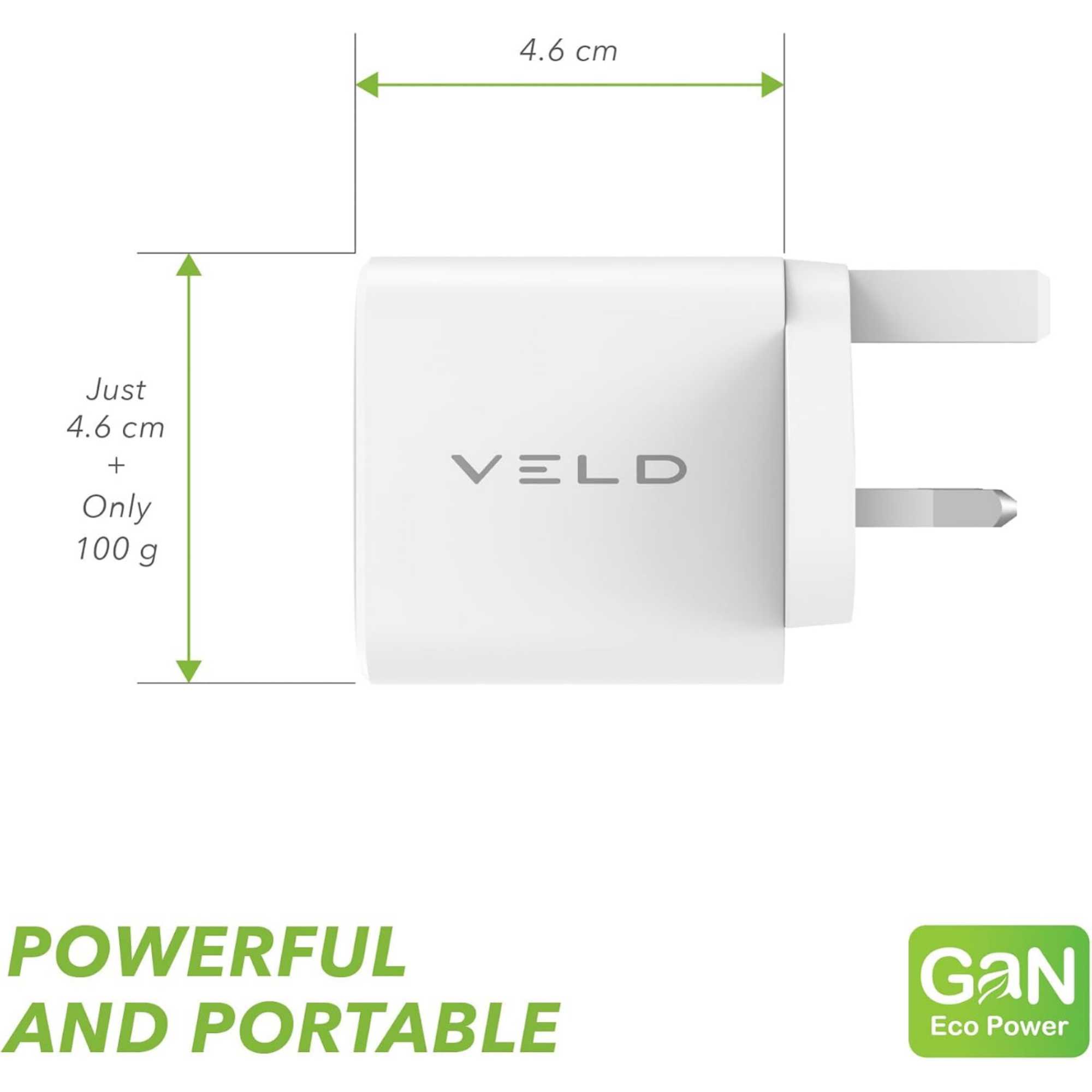 VHG100JW Super-Fast 3 Port 100W USB Charger