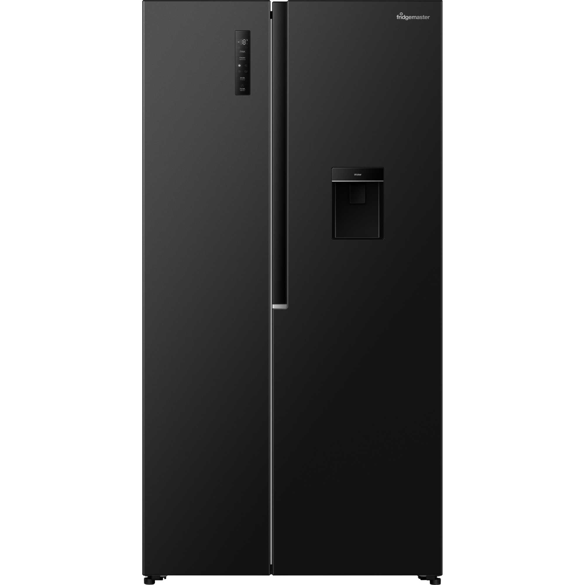 MS91558DEB 541l Side By Side American Style Fridge Freezer - Black