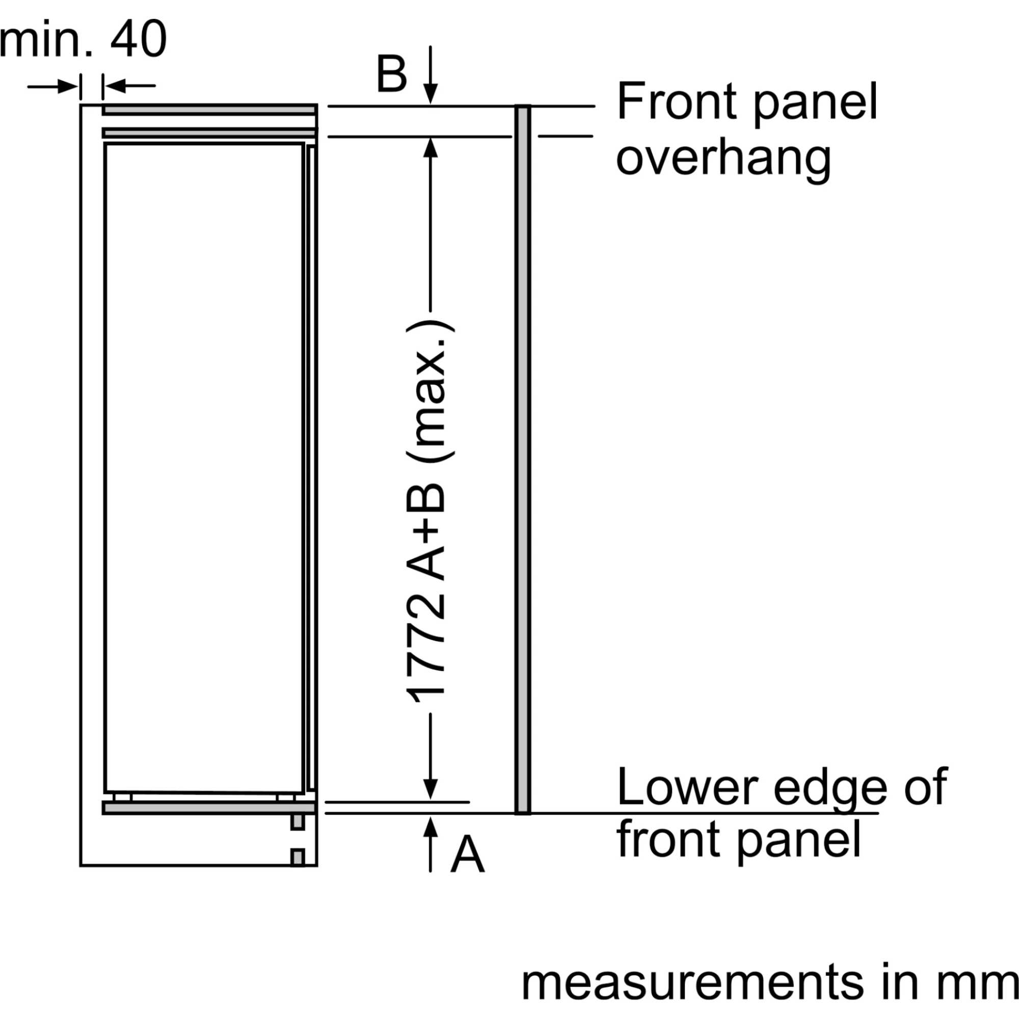 KIR81NSE0G Series 2 310l Built-In Larder Fridge