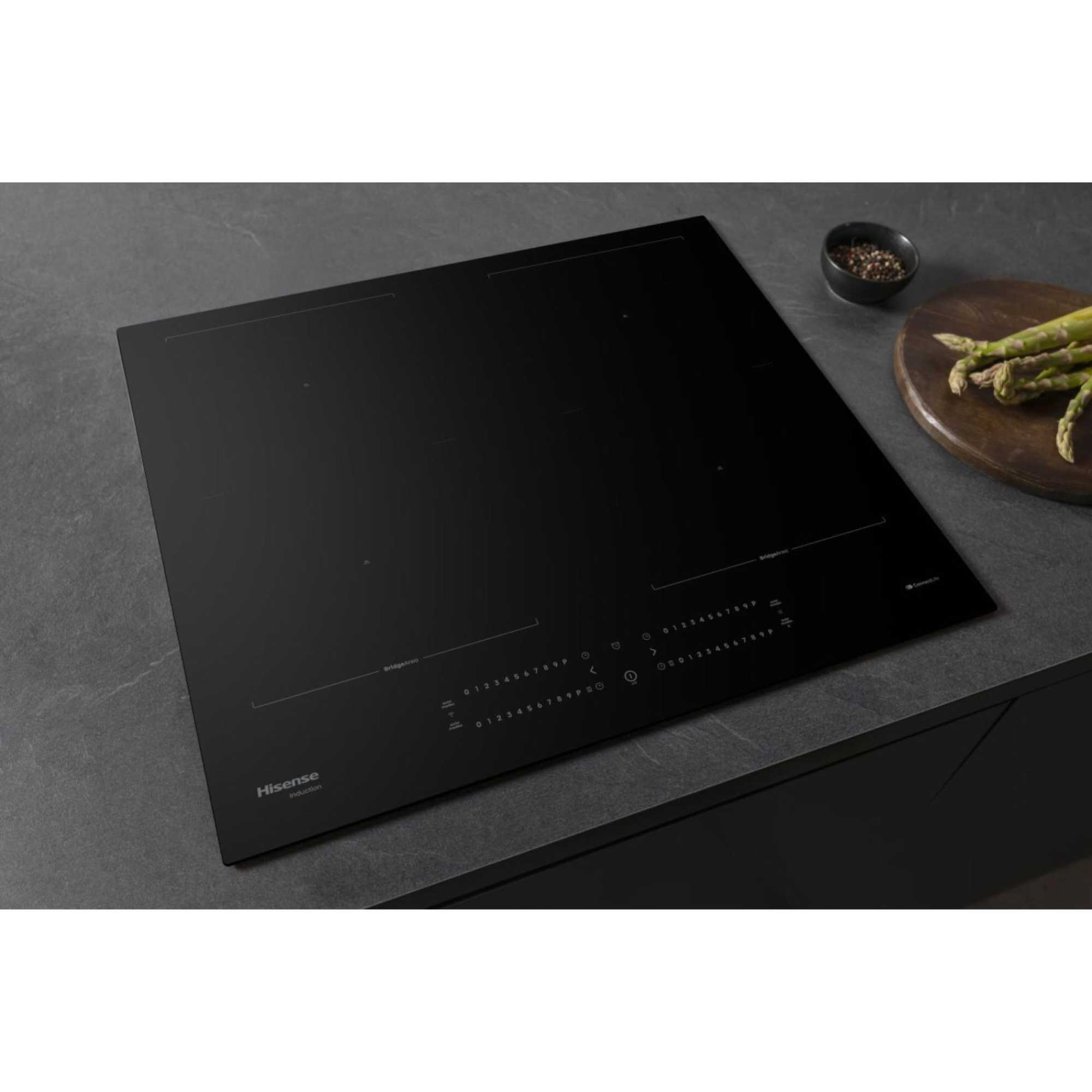 HI6442BSCWF Hi6 60cm 4 Zone Induction Hob - Black