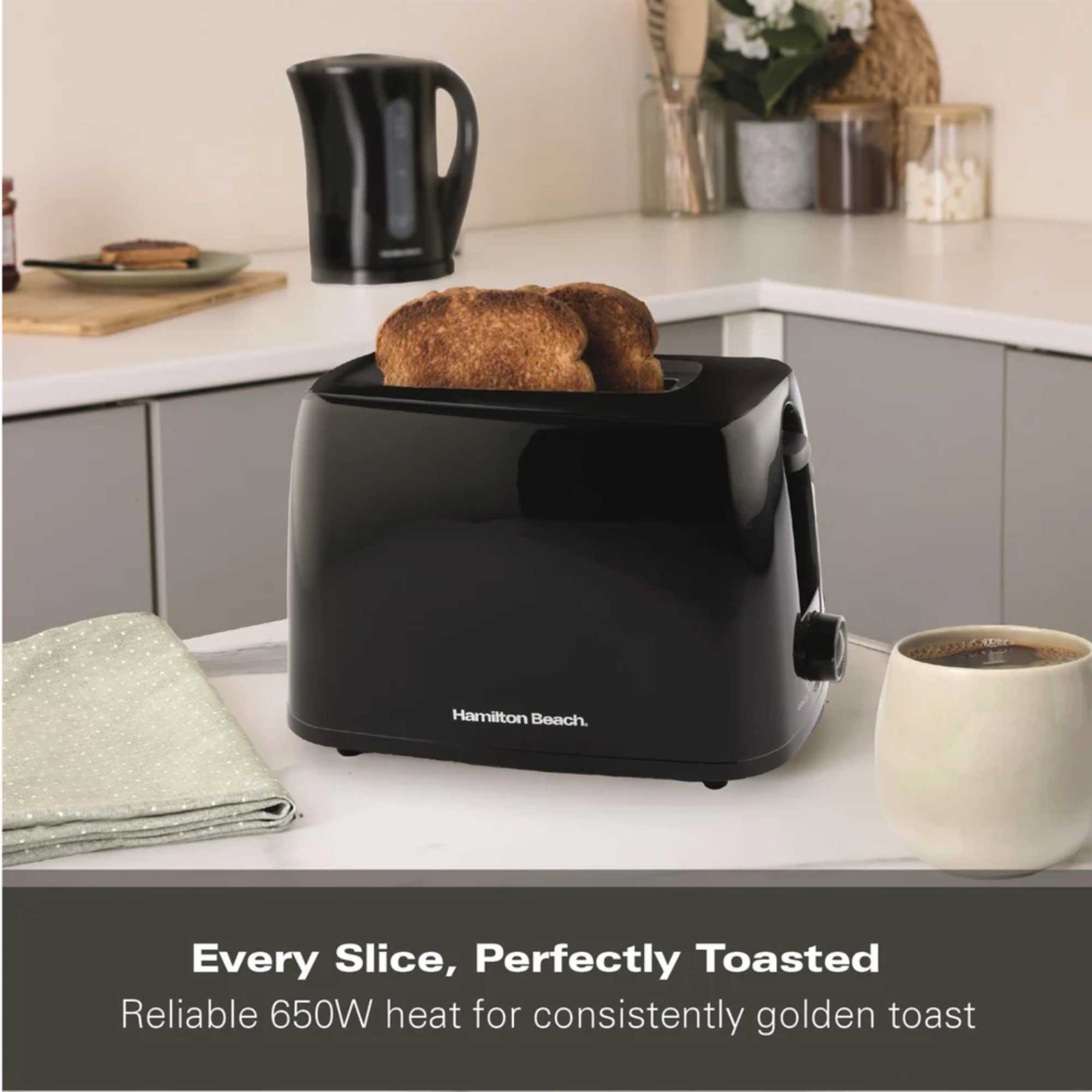 HB1116B Essential 2 Slice Toaster - Black
