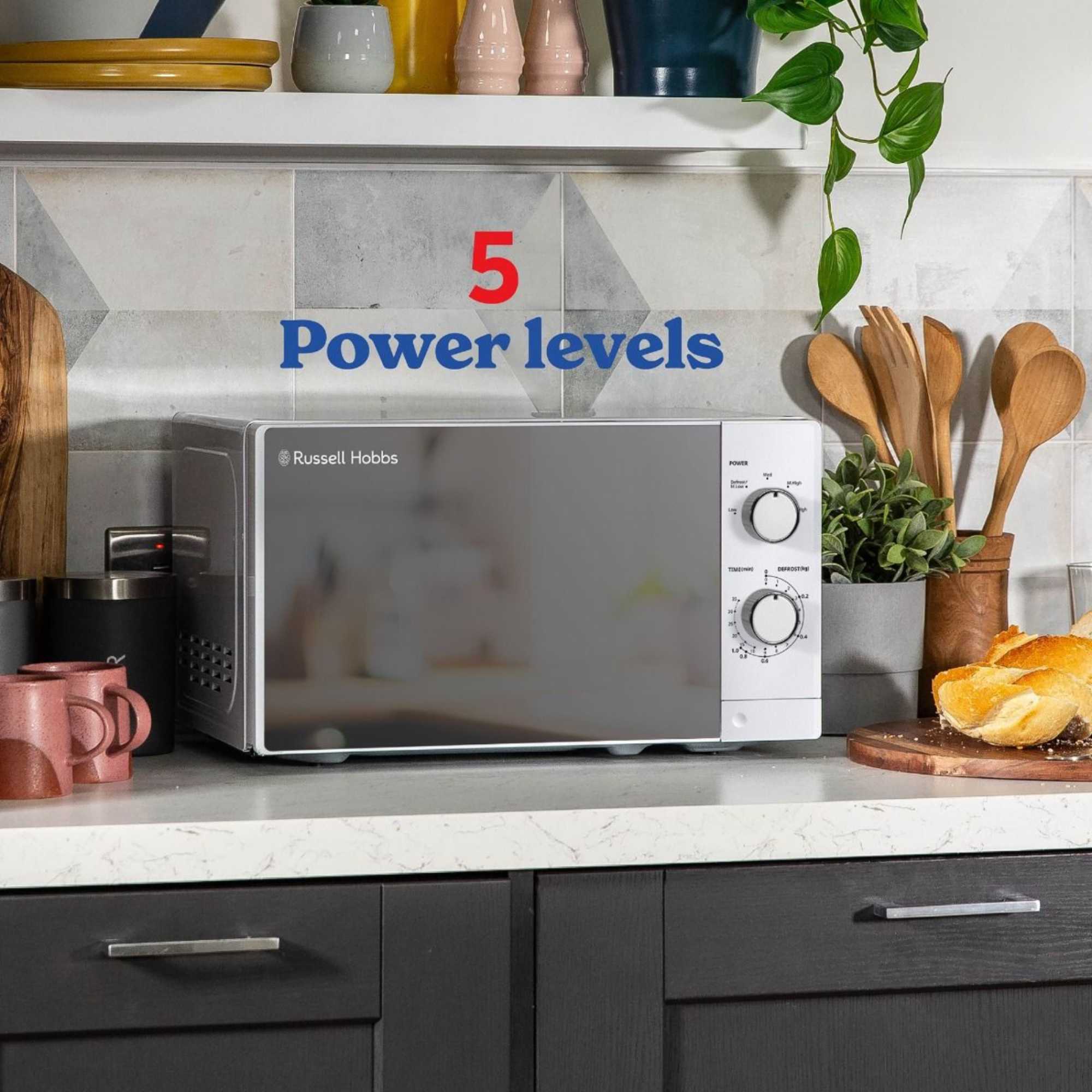 RHM2027 20l 800W Manual Microwave - White