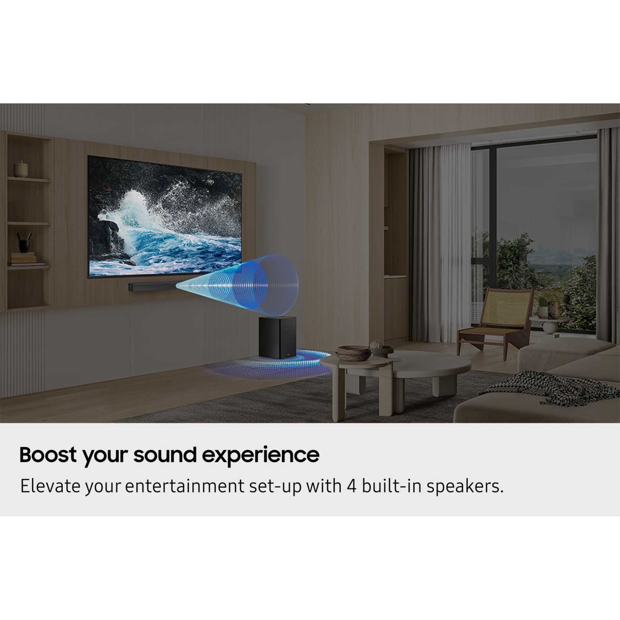 HWB650F 3.1ch 370W Soundbar with Wireless Subsoofer - Black