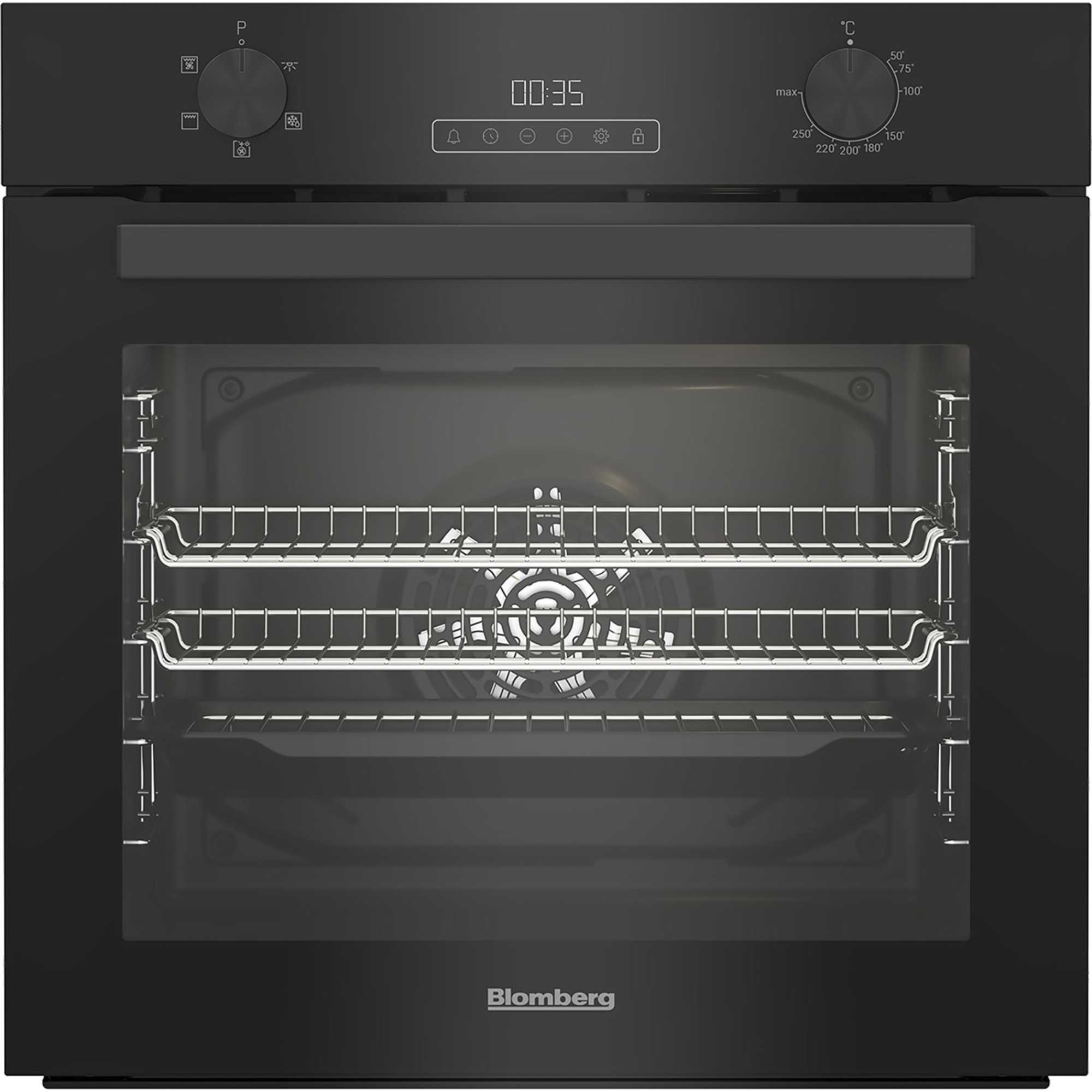 AeroChef ROEN8201B Built-In Single Electric Oven - Black