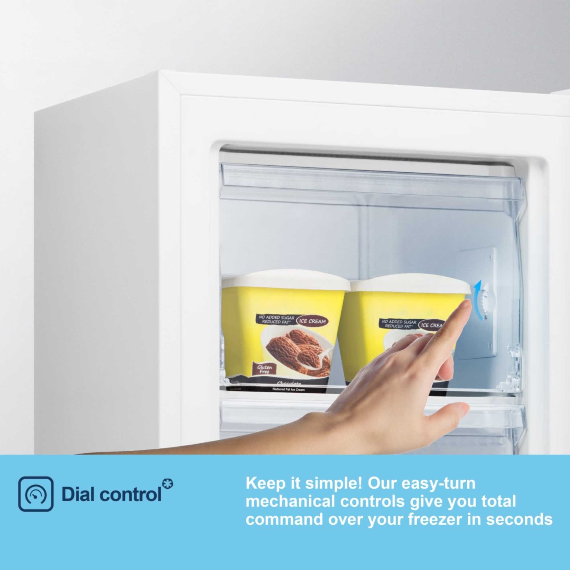 MUZ4860E 61l Undercounter Freezer - White