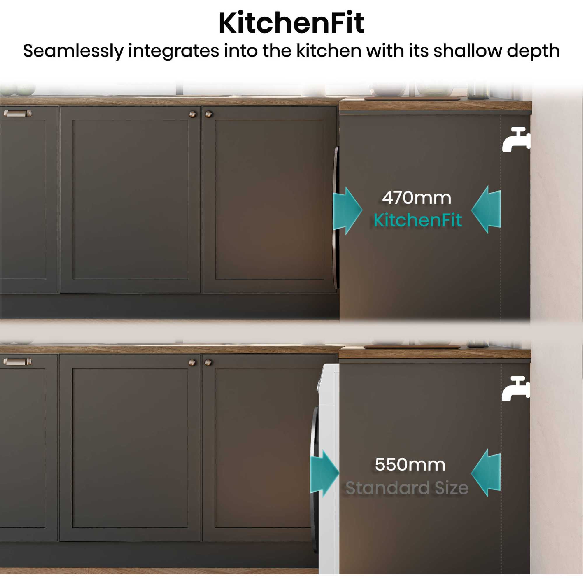 WF5I9043BWFS 9kg 1400rpm Washing Machine - White