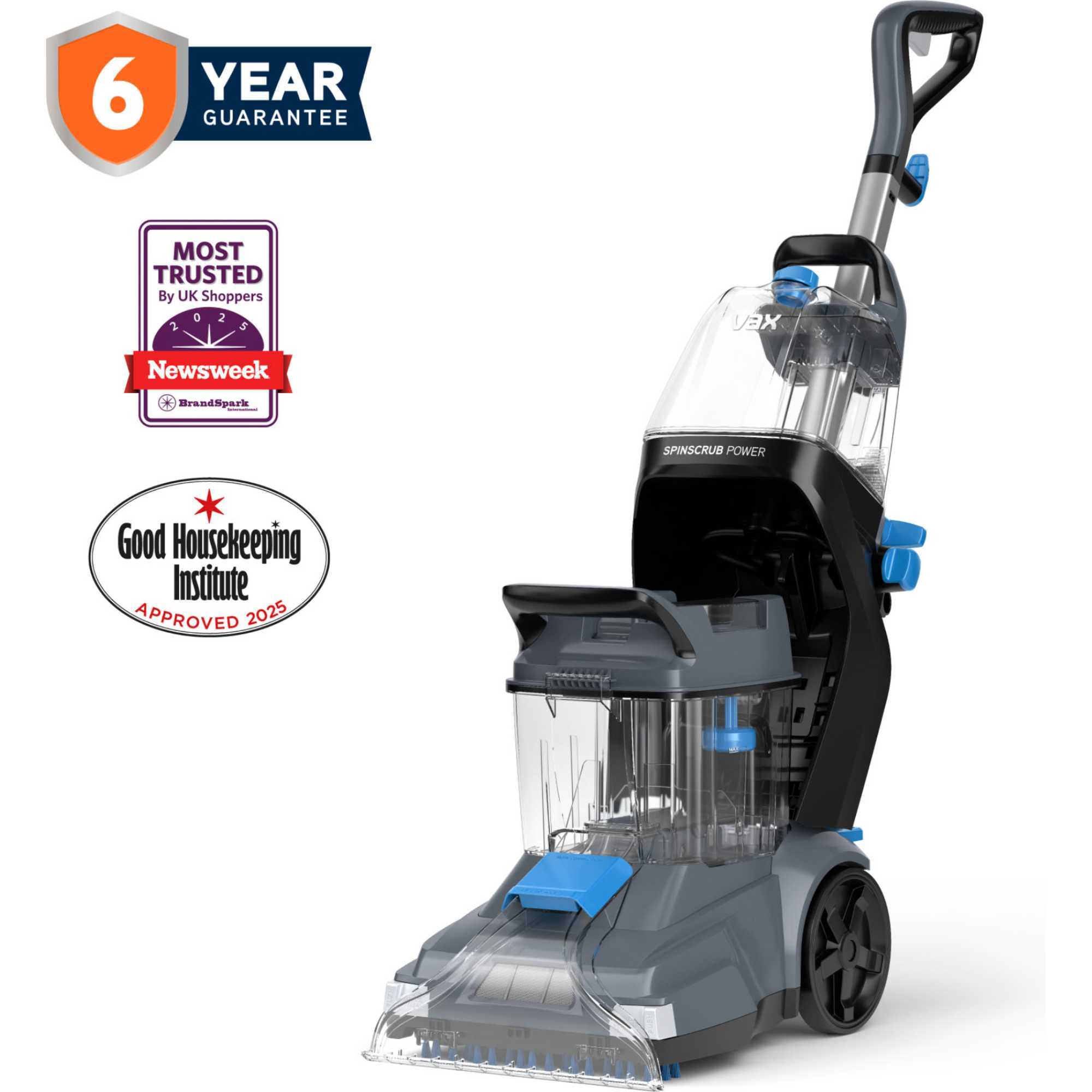 CDCW-SSXS SpinScrub Power Carpet Cleaner - Grey & Blue