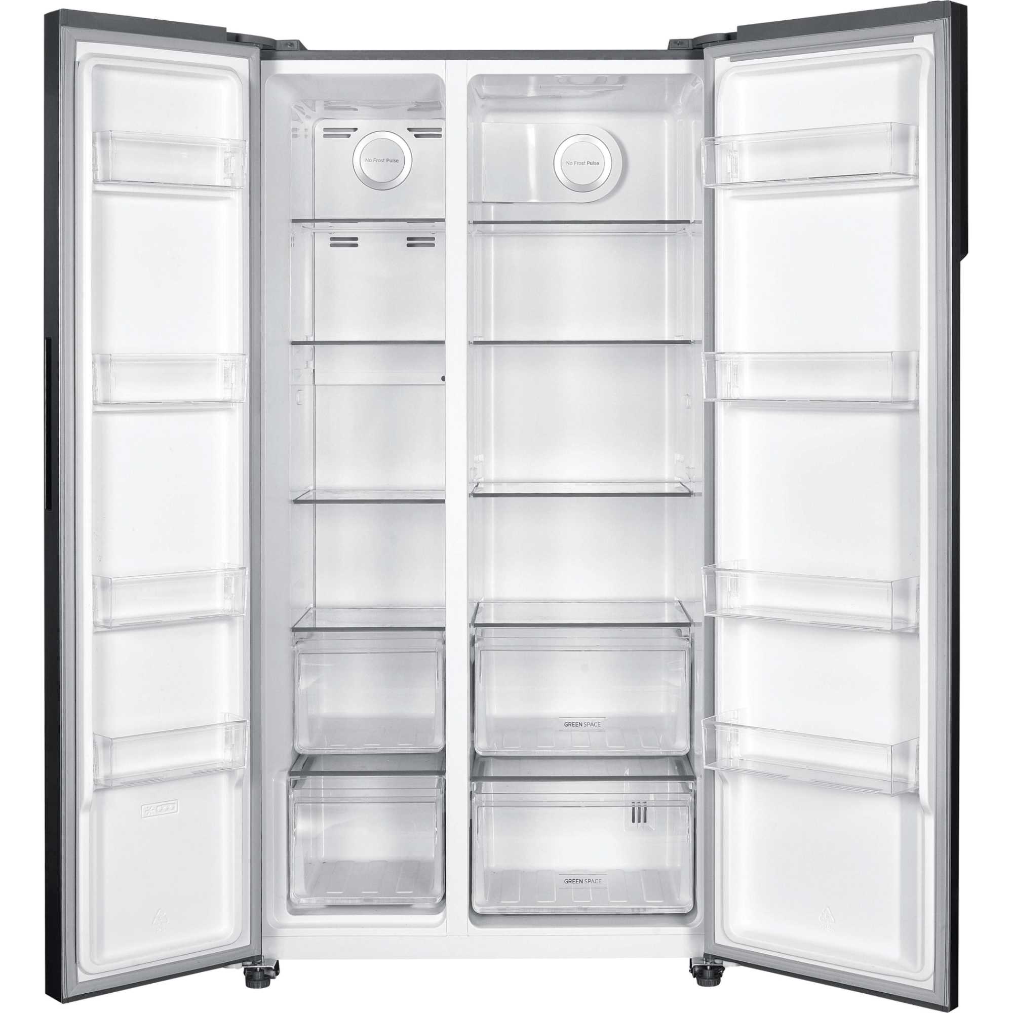 H-Fridge 500 Maxi American Style Fridge Freezer 60/40 Total No Frost - Stainless Steel - HHSBSO-6174XK-1