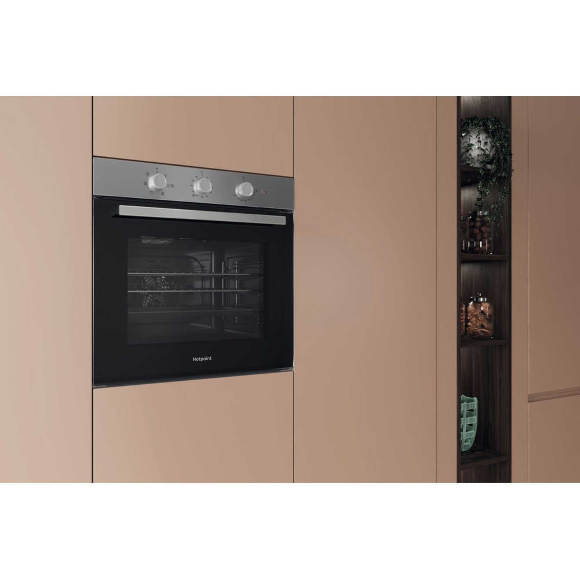 HO 235H X UK Class 2 60cm Built-In Single Multifunction Oven - Stainless Steel
