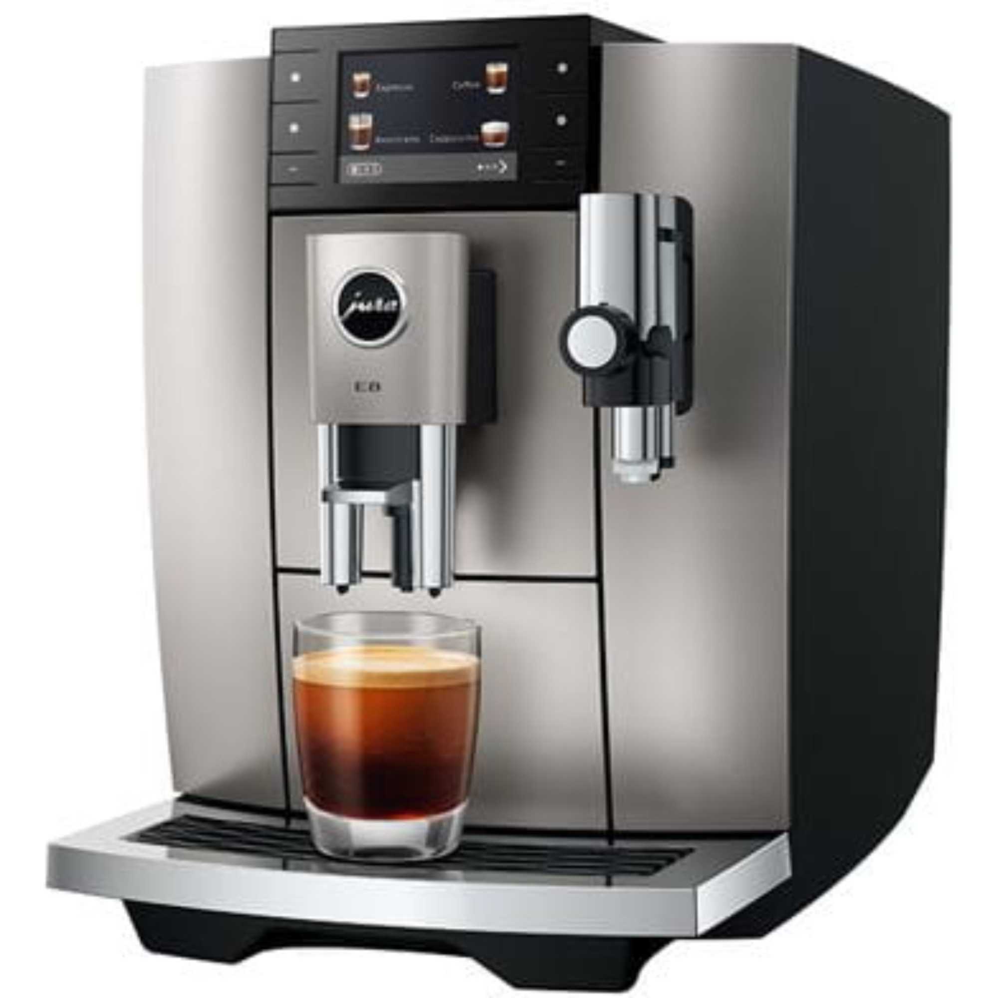 E8 Automatic Bean To Cup Coffee Machine 15721 - Midnight Silver