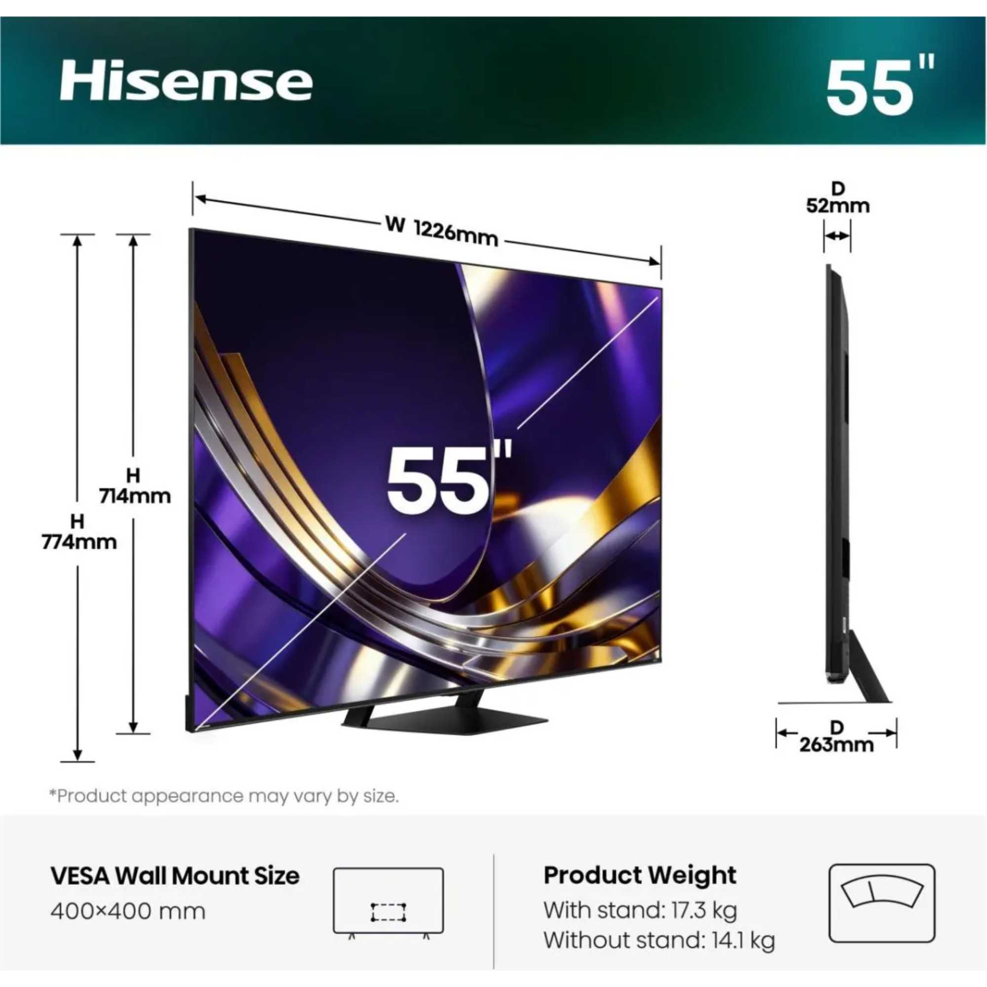 U7STUK-PRO 55" 4K Ultra HD ULED Freely Smart TV - 55U7STUK-PRO
