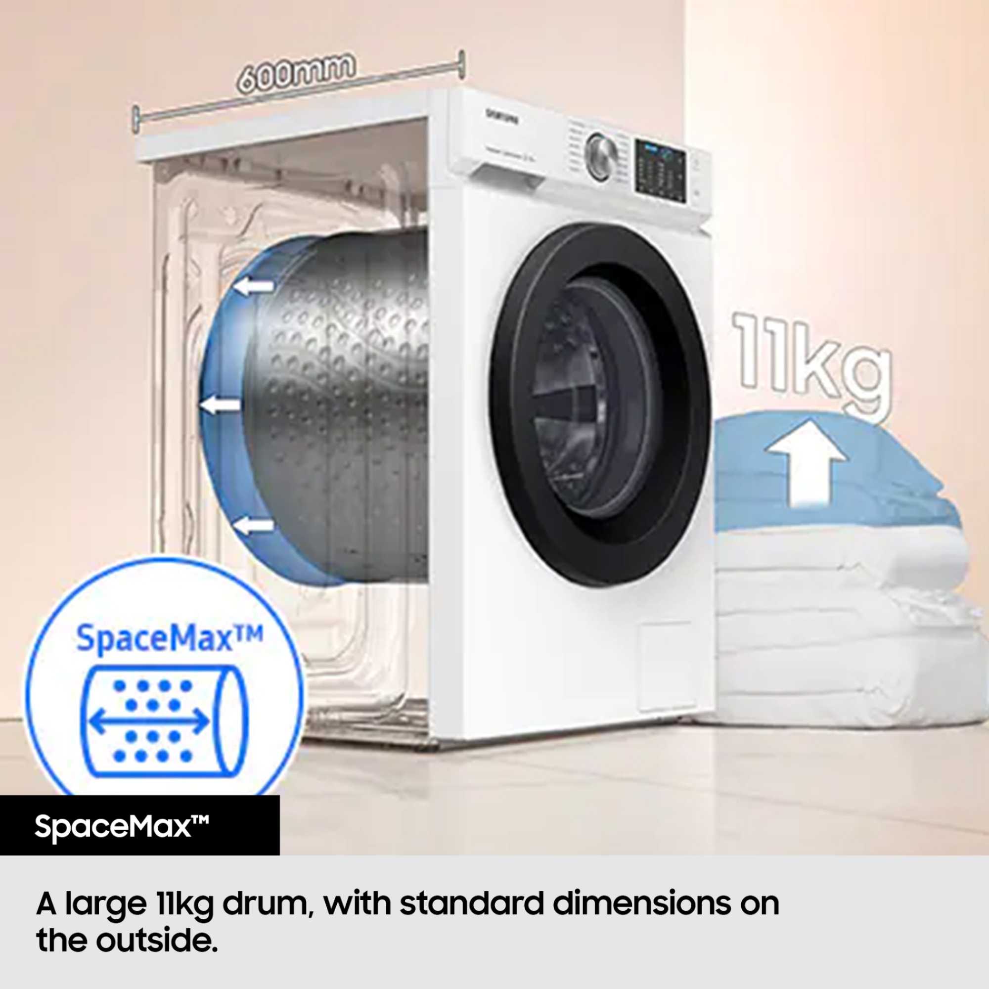 WD11DG5B15BEEU 11kg/6kg Washer Dryer - White