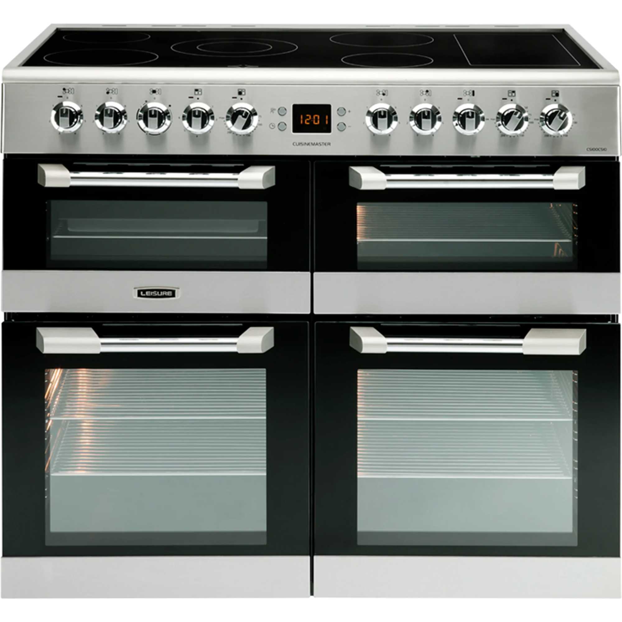 CS100C510X Cuisinemaster 100cm 5 Zone Ceramic Hob Electric Range Cooker - Stainless Steel