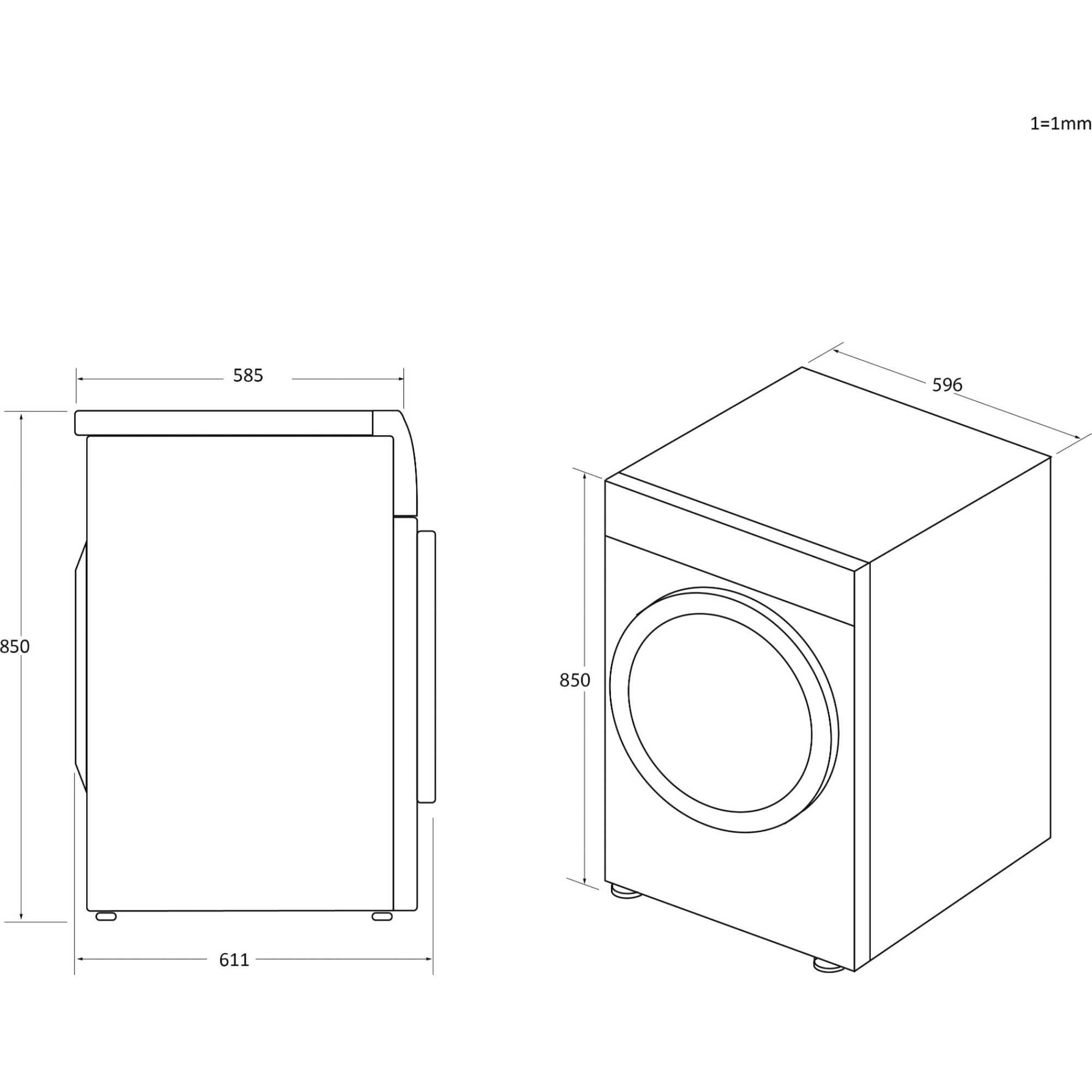 Hoover H-DRY 500 NDEH10A2TCBER-80 tumble dryer Freestanding Front-load 10 kg Graphite