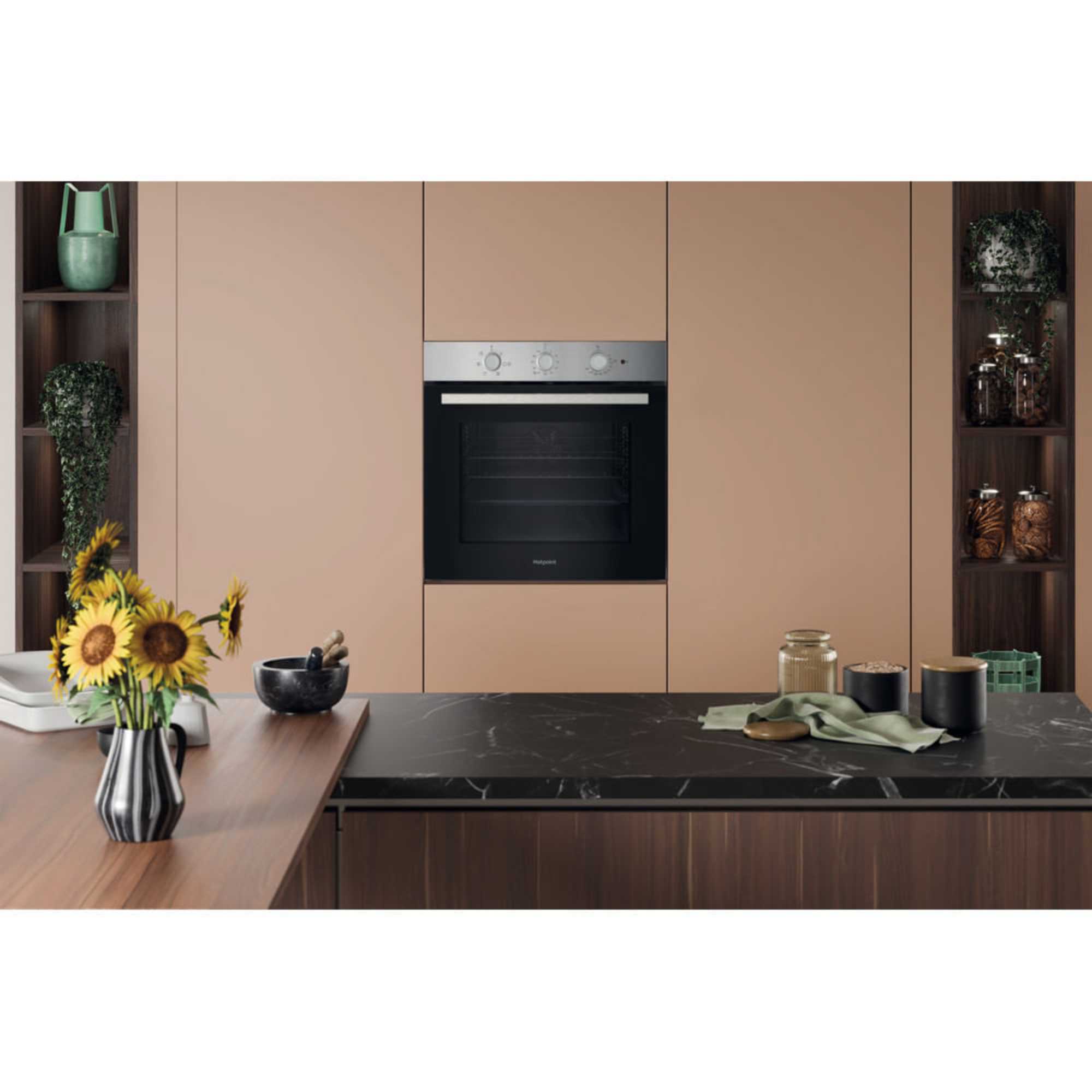 HO 235H X UK Class 2 60cm Built-In Single Multifunction Oven - Stainless Steel