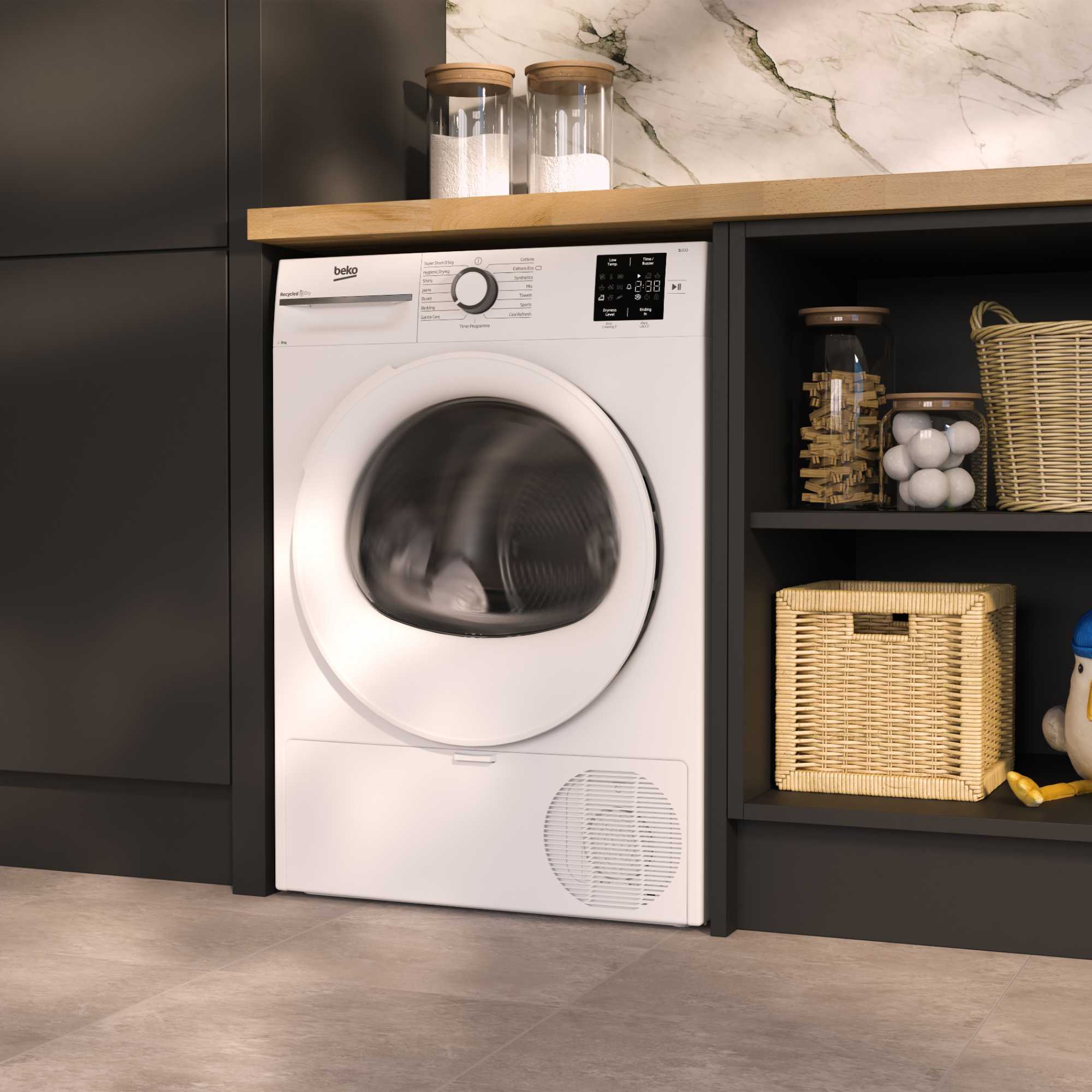 8kg Heat Pump Tumble Dryer - BMN3T3823W