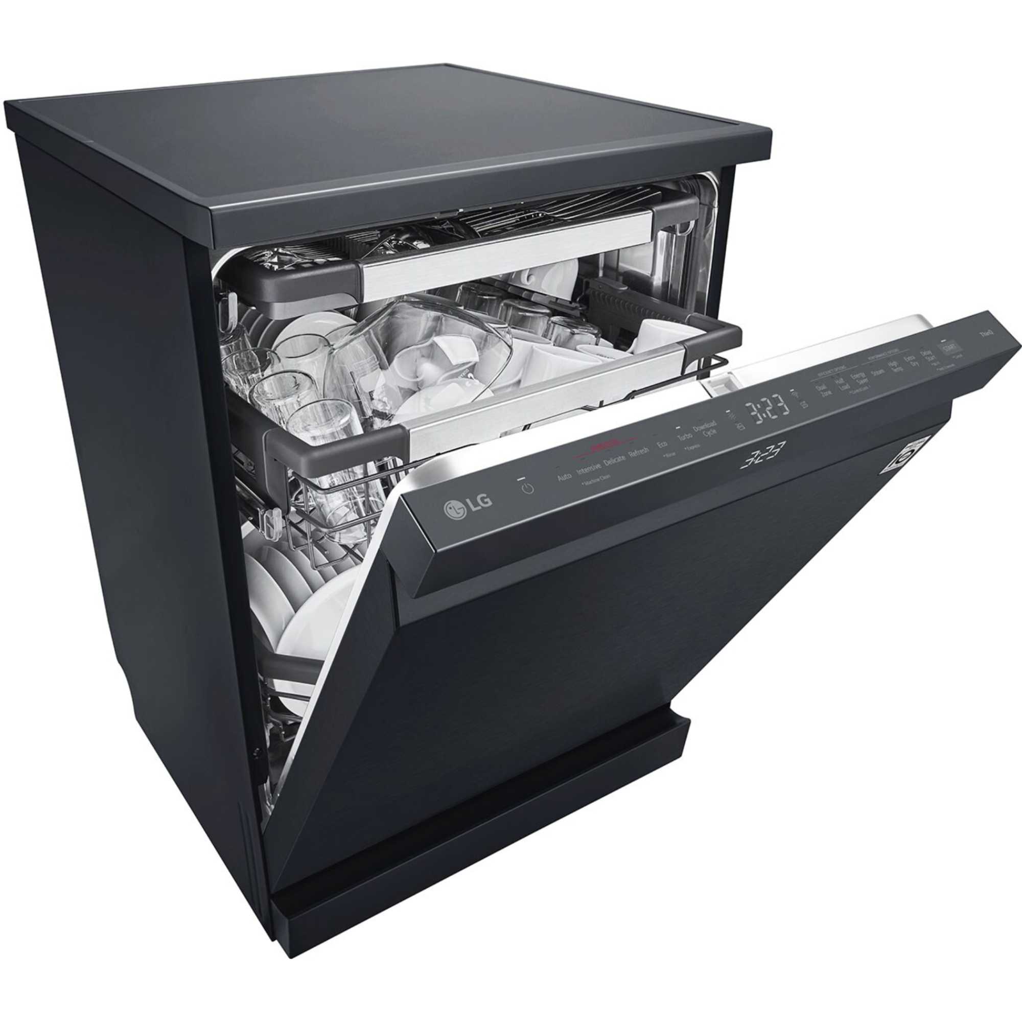 DF587HMS 14 Place Settings TrueSteam Dishwasher - Matte Black