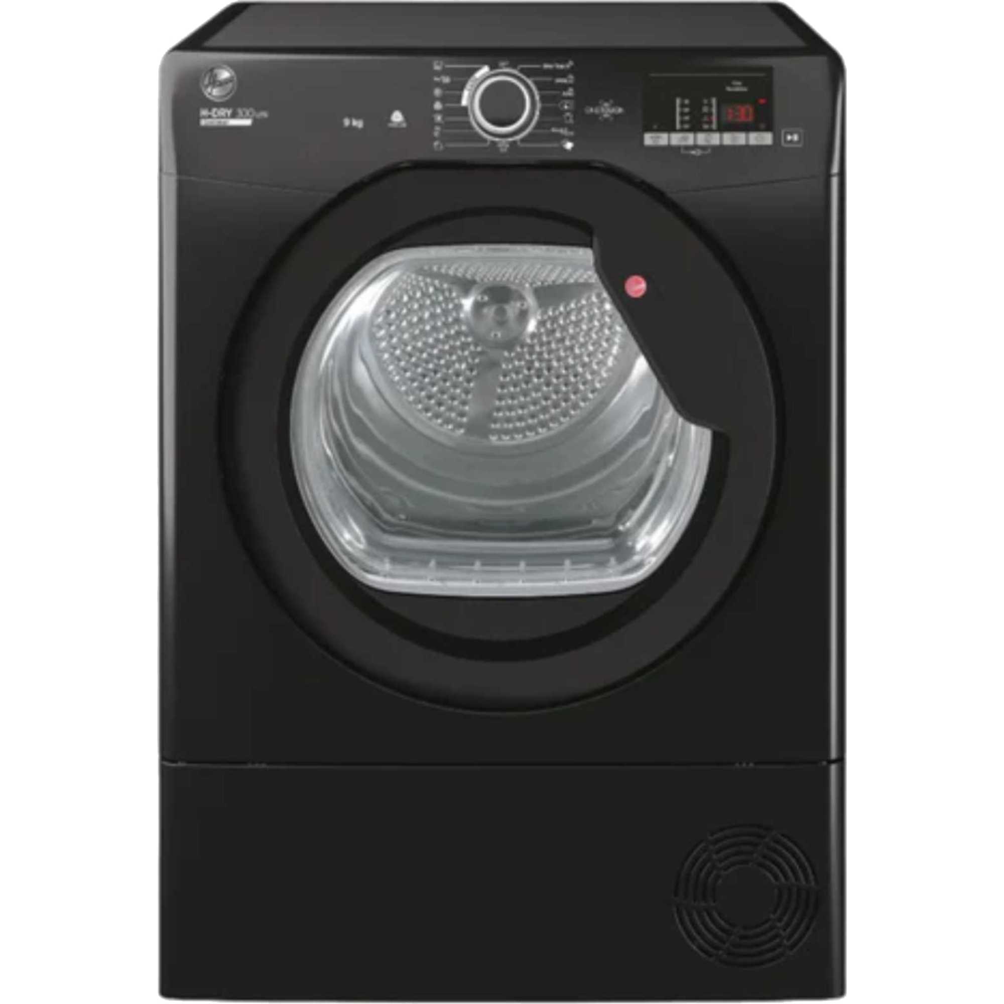 HLE C9DGB-80 9kg Smart Condenser Tumble Dryer - Black