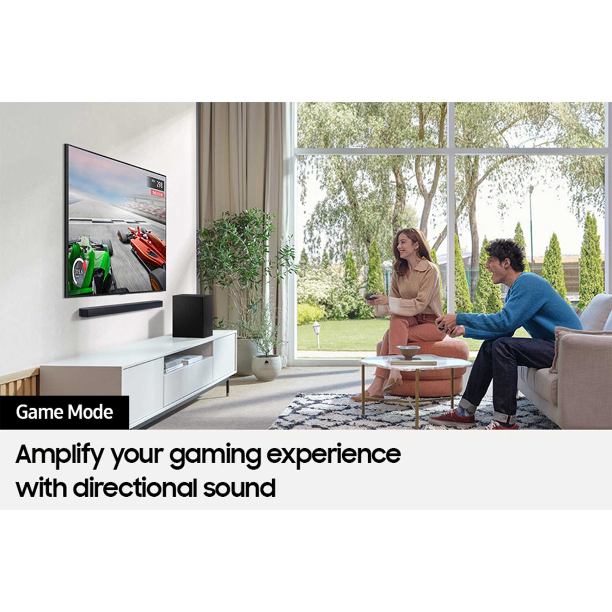 HW-C400 2.0 Channel Soundbar with Built-In Woofer