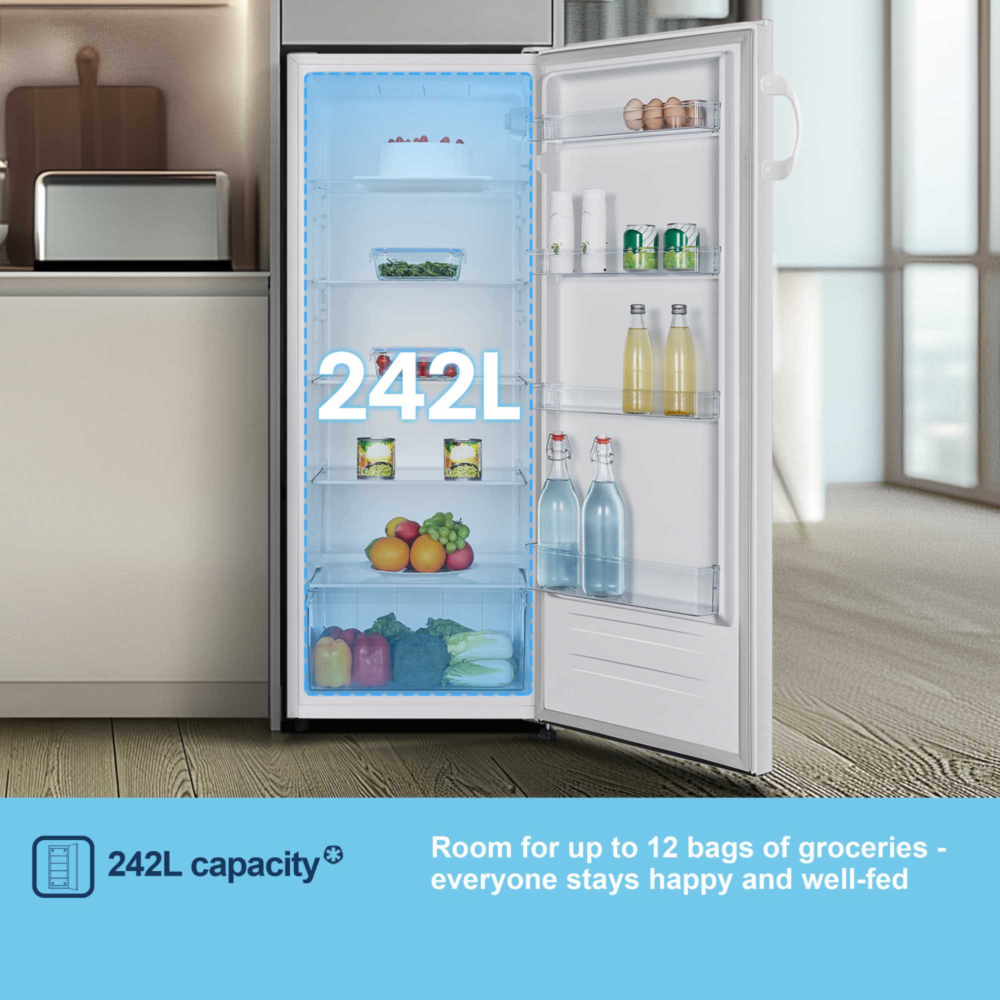 MTL55242E 242L Tall Auto Defrost Larder Fridge