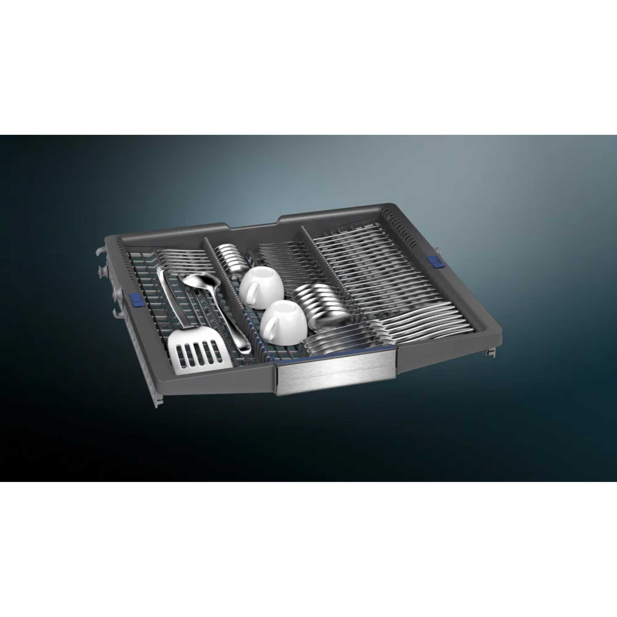 SN27TI02CE 14 Place Setting Smart Dishwasher - Anti-Fingerprint Brushed Steel