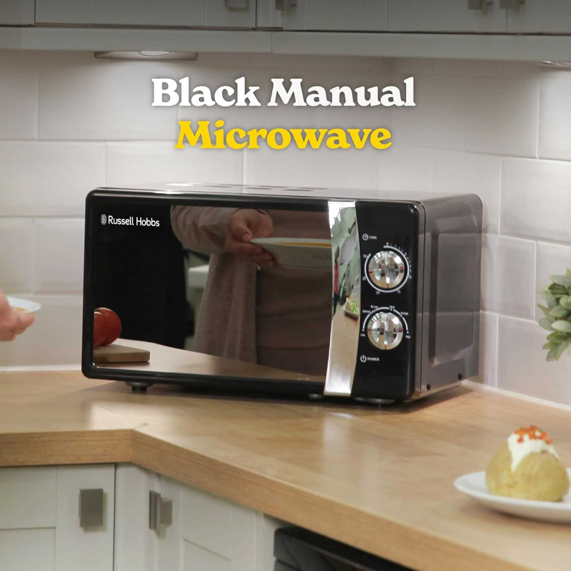 RHMM701B-N Colours Plus 17l 700W Manual Microwave - Black