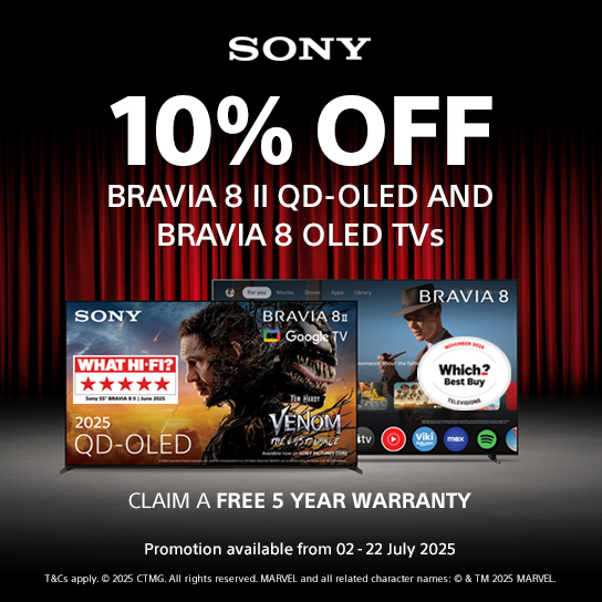 10% off selected Sony TVs