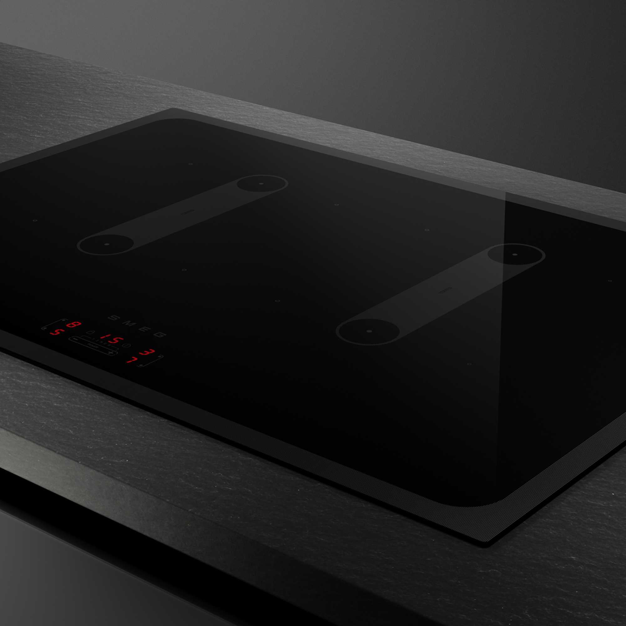 SI2B22741D 75cm Built-In 4 Zone Induction Hob - Black