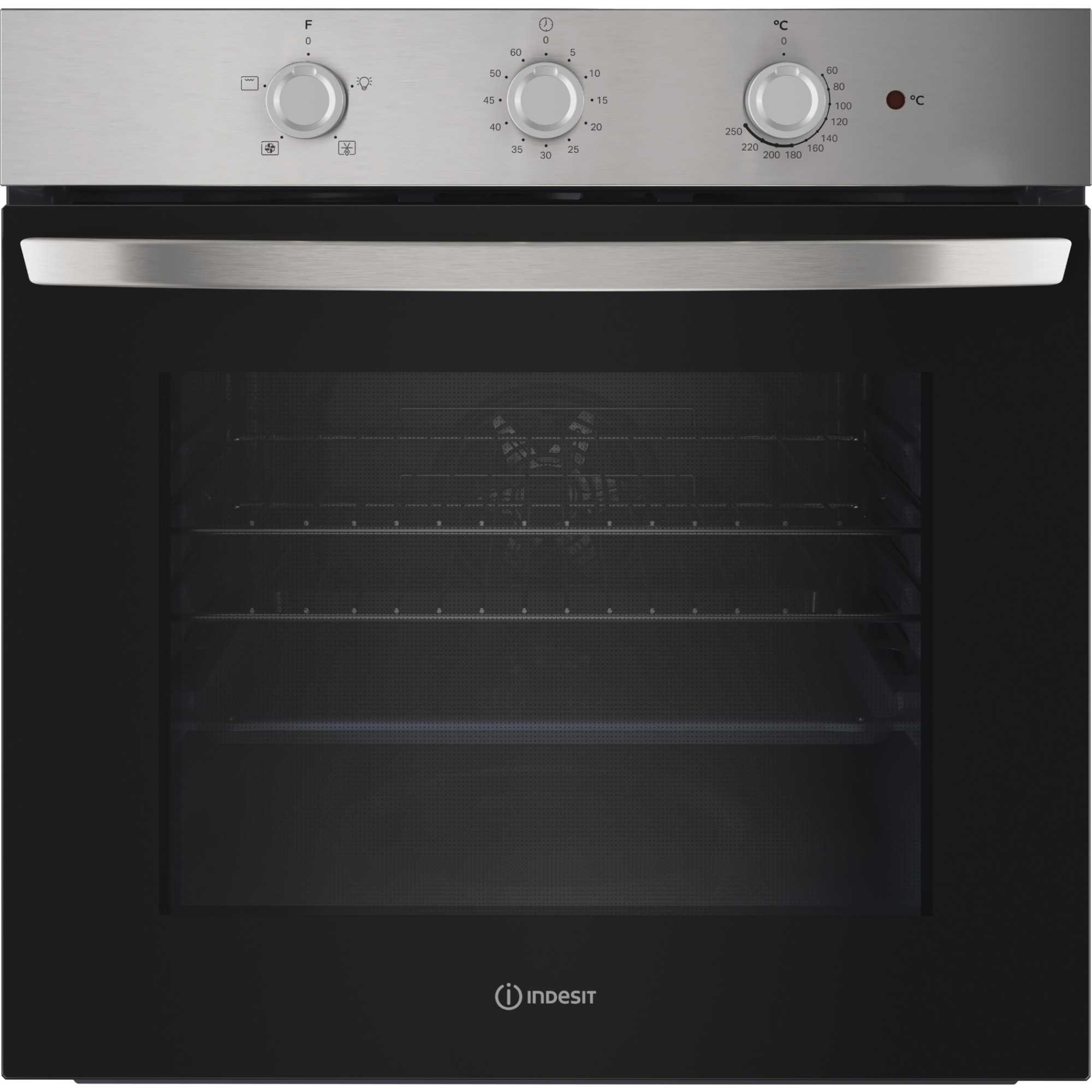 IO 233 X UK Click&Clean Electric Single Fan Oven - Stainless Steel