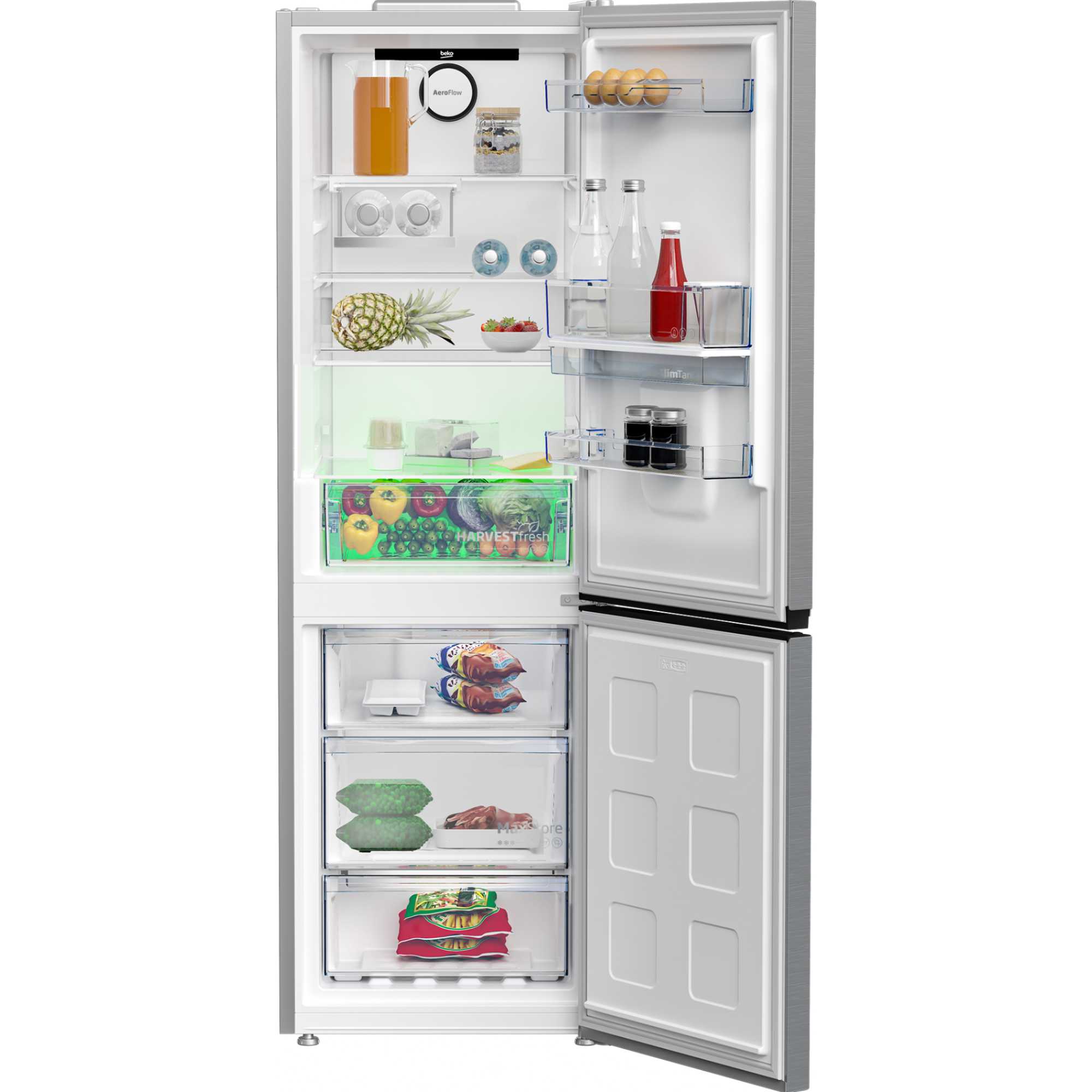 Freestanding Fridge Freezer 70/30 AeroFlow Stainless Steel - CNB3G4686DVP