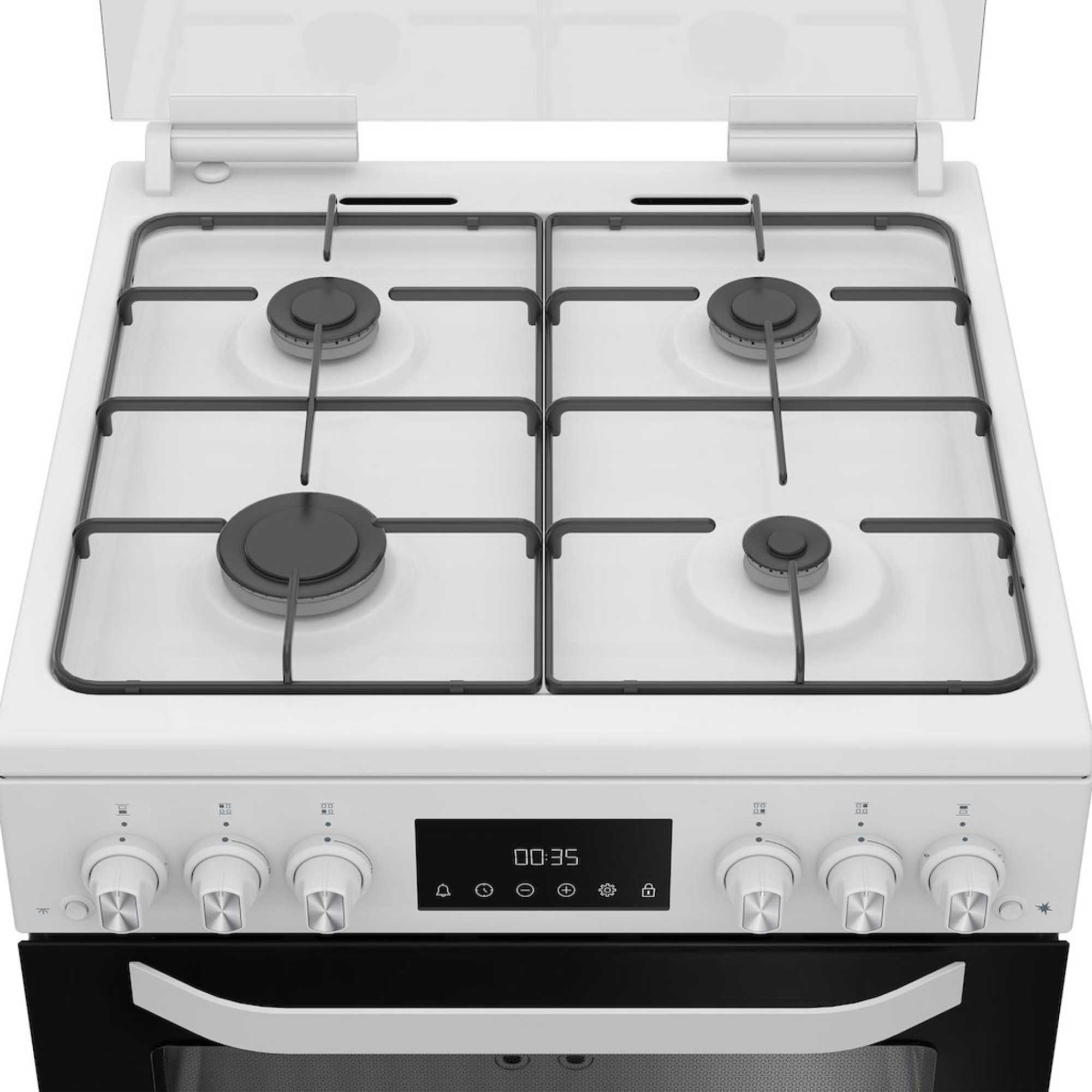 HDG6GDCW 60cm Gas Double Cooker - White
