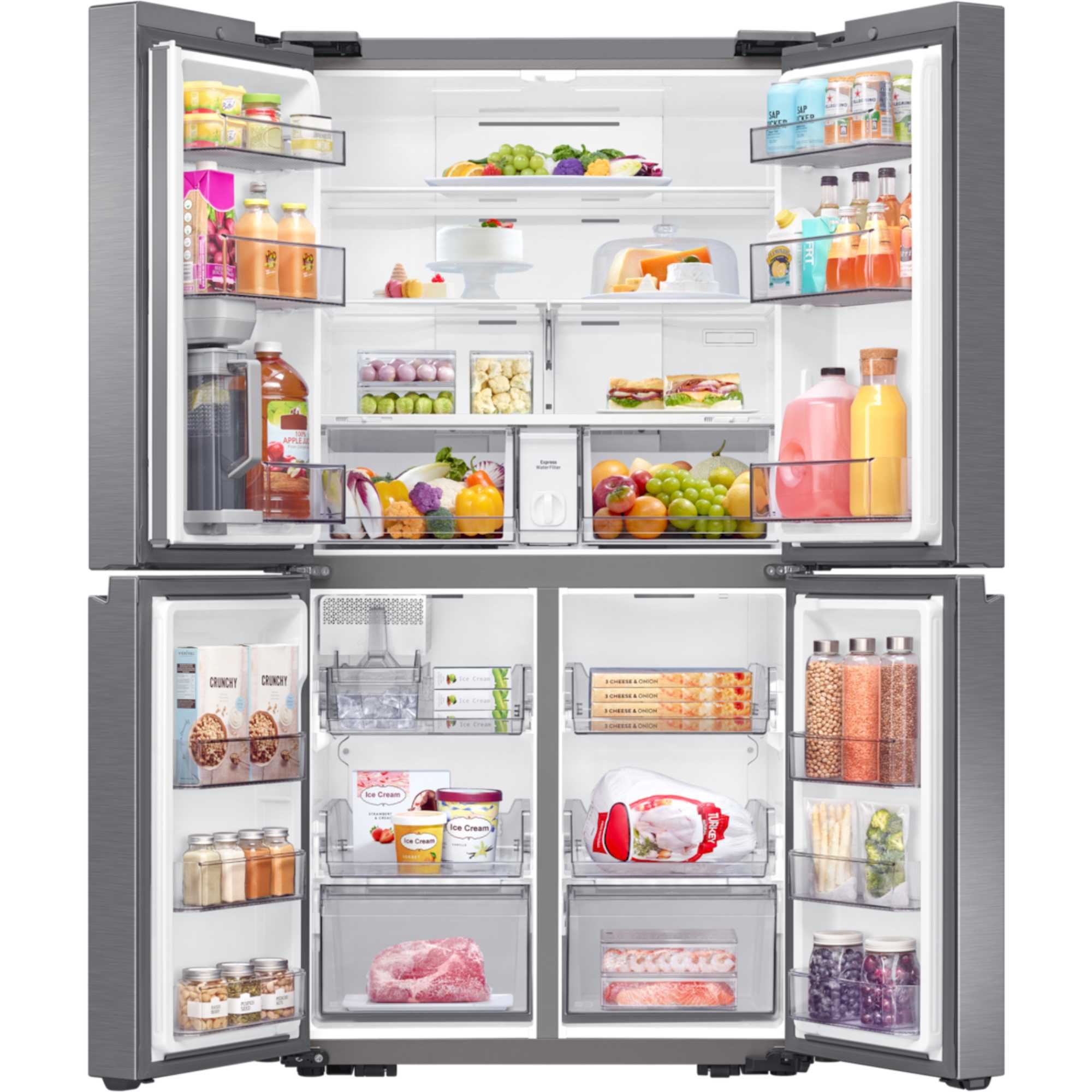 RF59C701ES9/EU Series 7 SpaceMax 649l American Style Fridge Freezer - Refined Inox